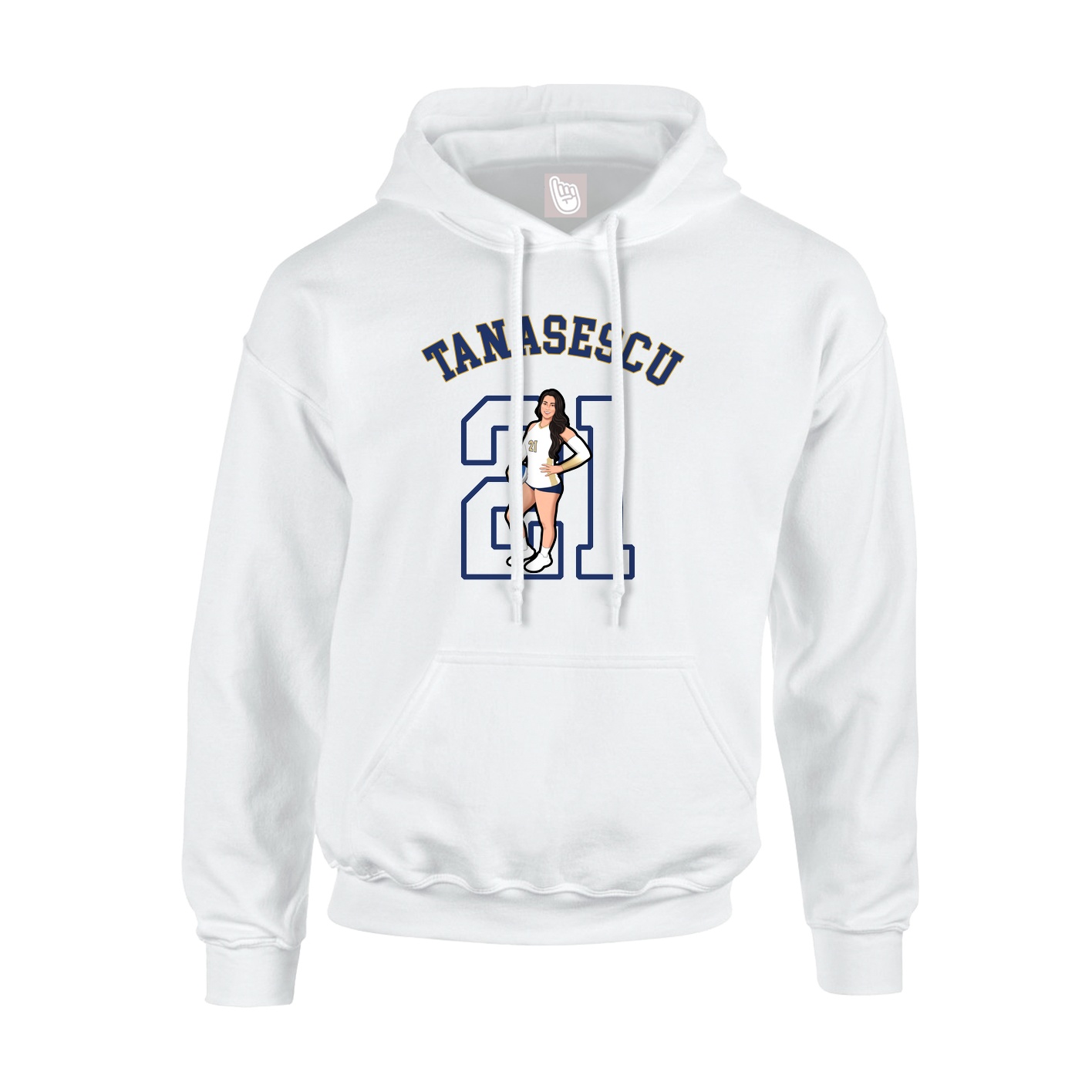 Youth Hoodie — Shirsey Arch in White
