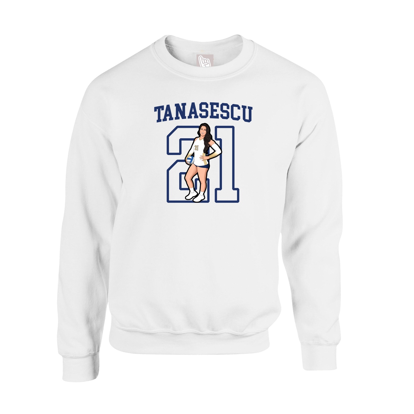 Fleece Crew — Shirsey in White
