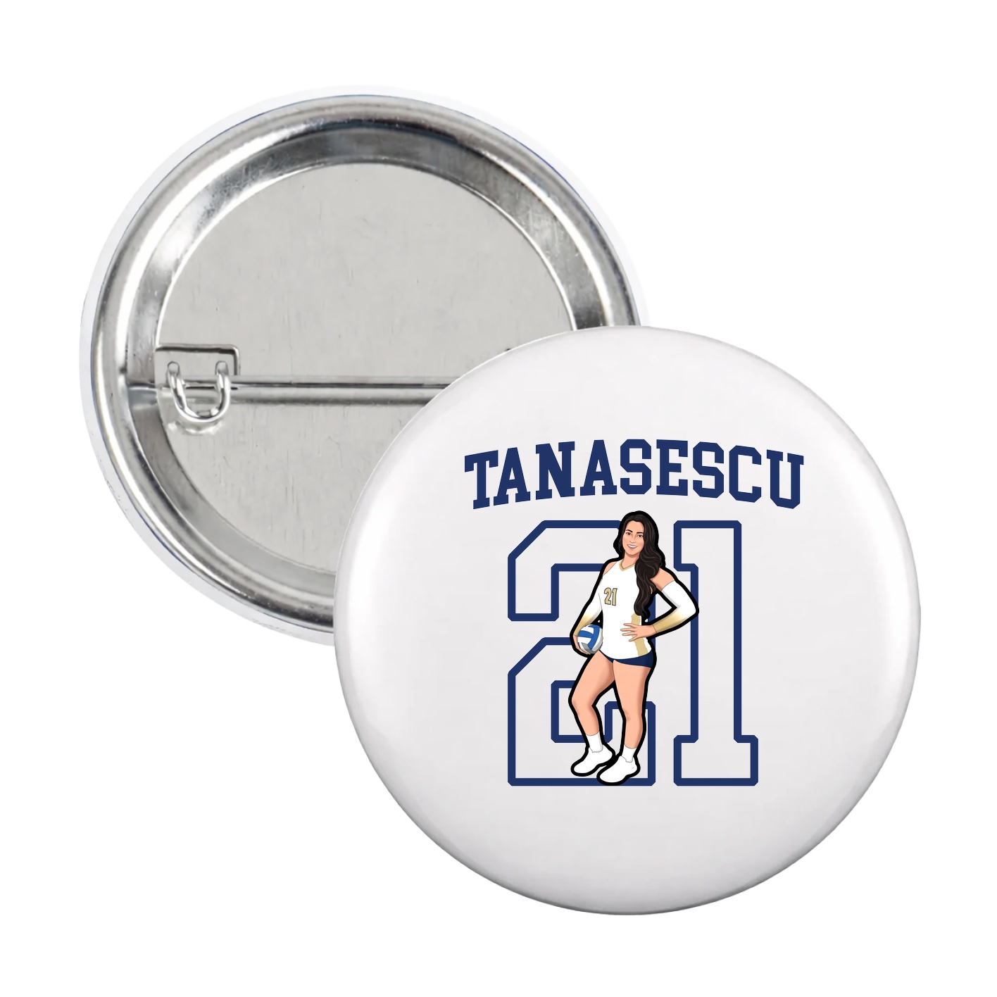 Game Day Button — Shirsey in White