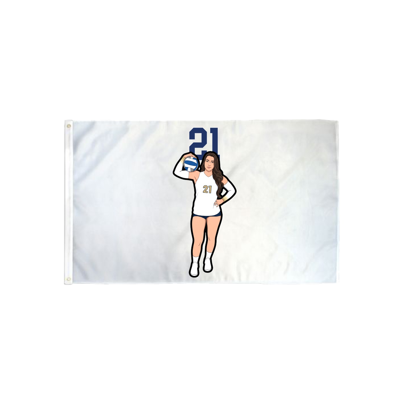 3x5 Flag — Number Top in Classic