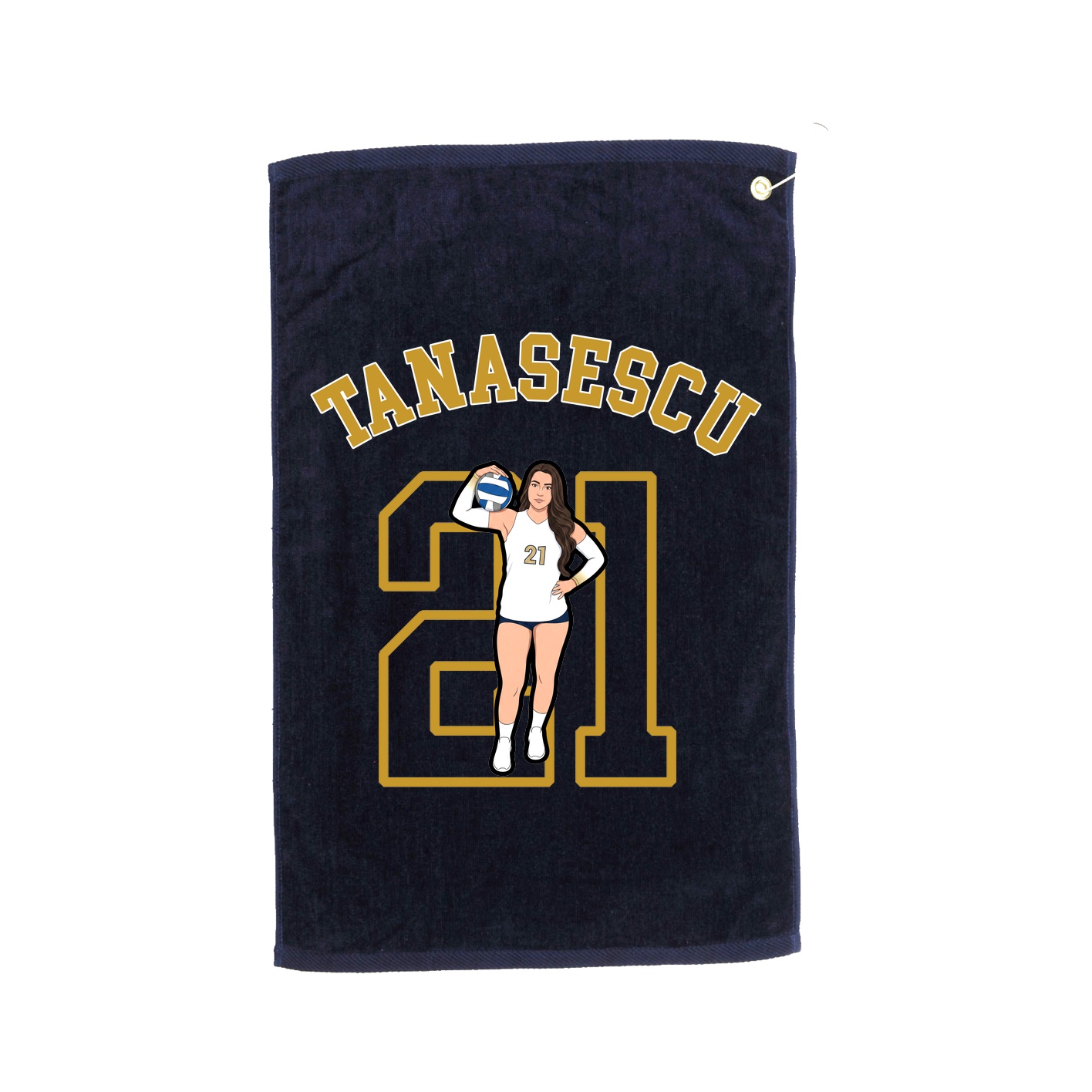 Golf Towel — Shirsey Arch in Navy