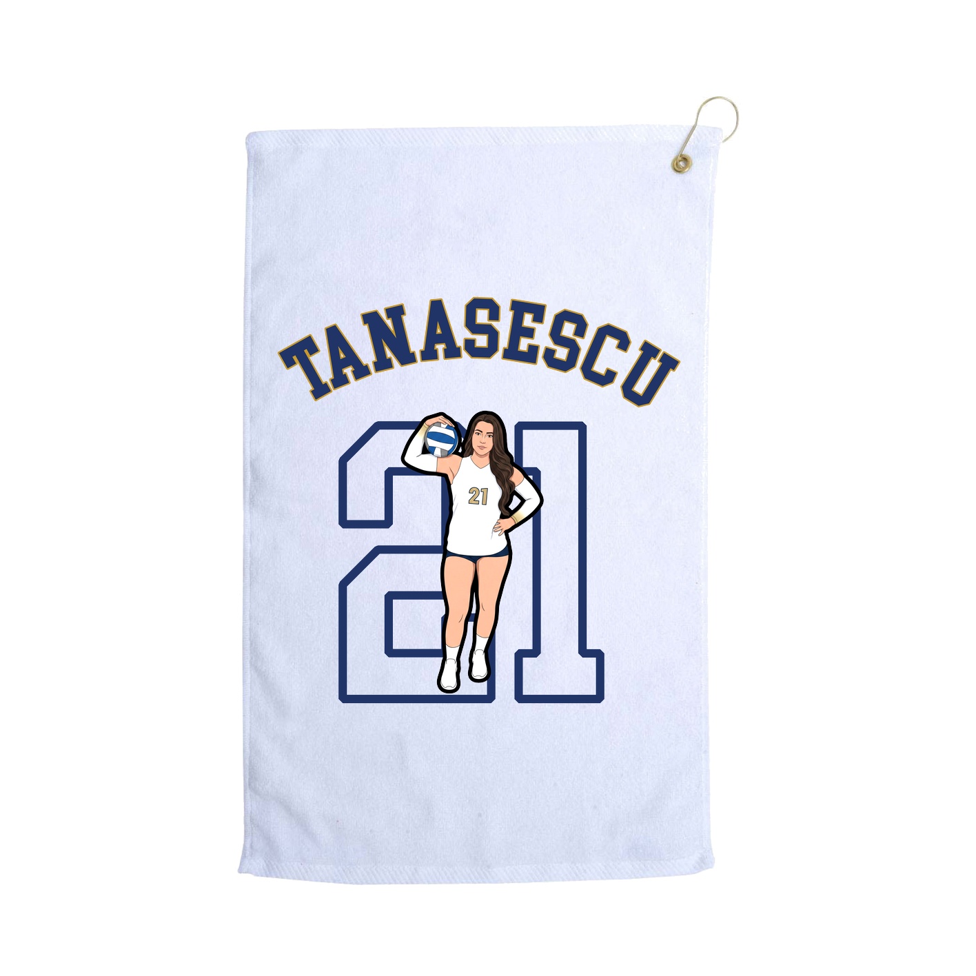 Golf Towel — Shirsey Arch in White