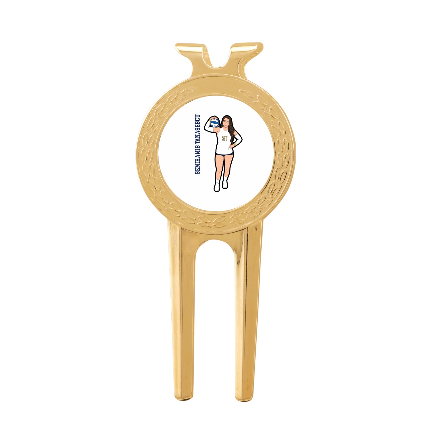 Divot Tool with Ball Marker — Name Vertical in Classic