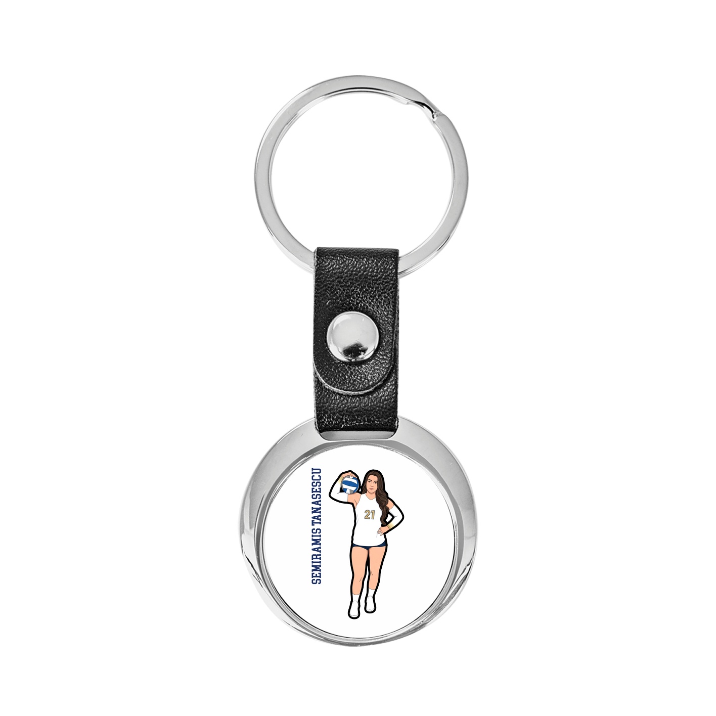 Key Chain — Name Vertical in Classic