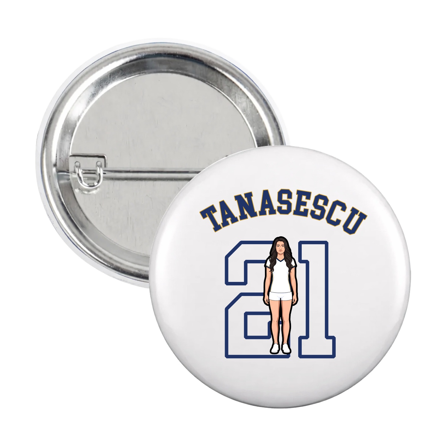 Game Day Button — Shirsey Arch in White