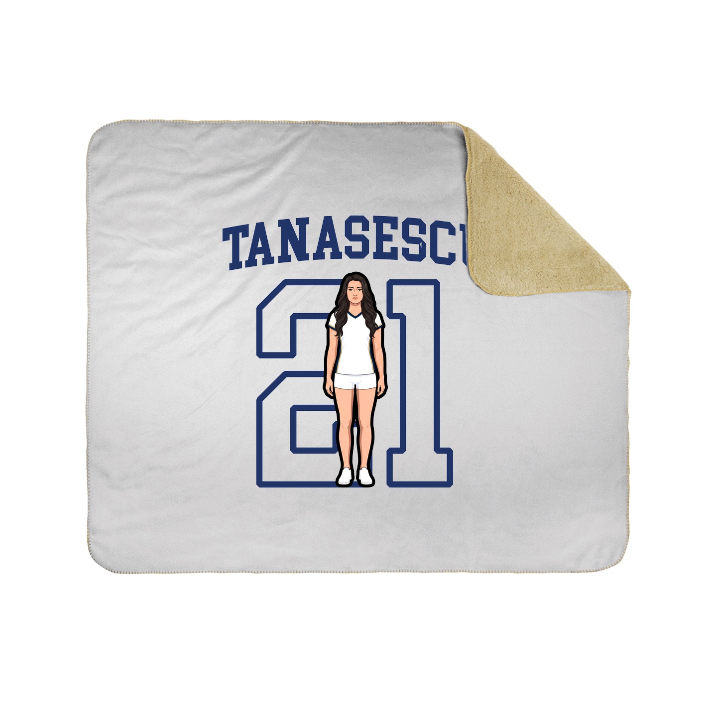 Throw Blanket — Shirsey in White