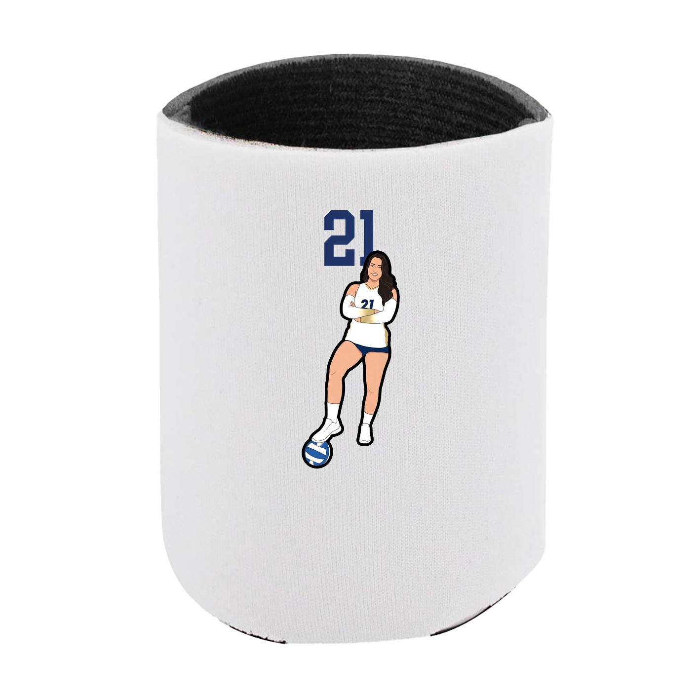 Can Holder — Number Top in White