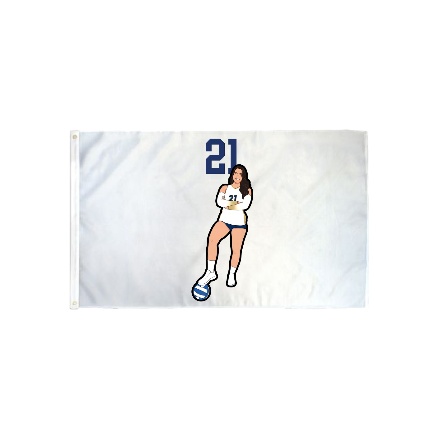 3x5 Flag — Number Top in Classic