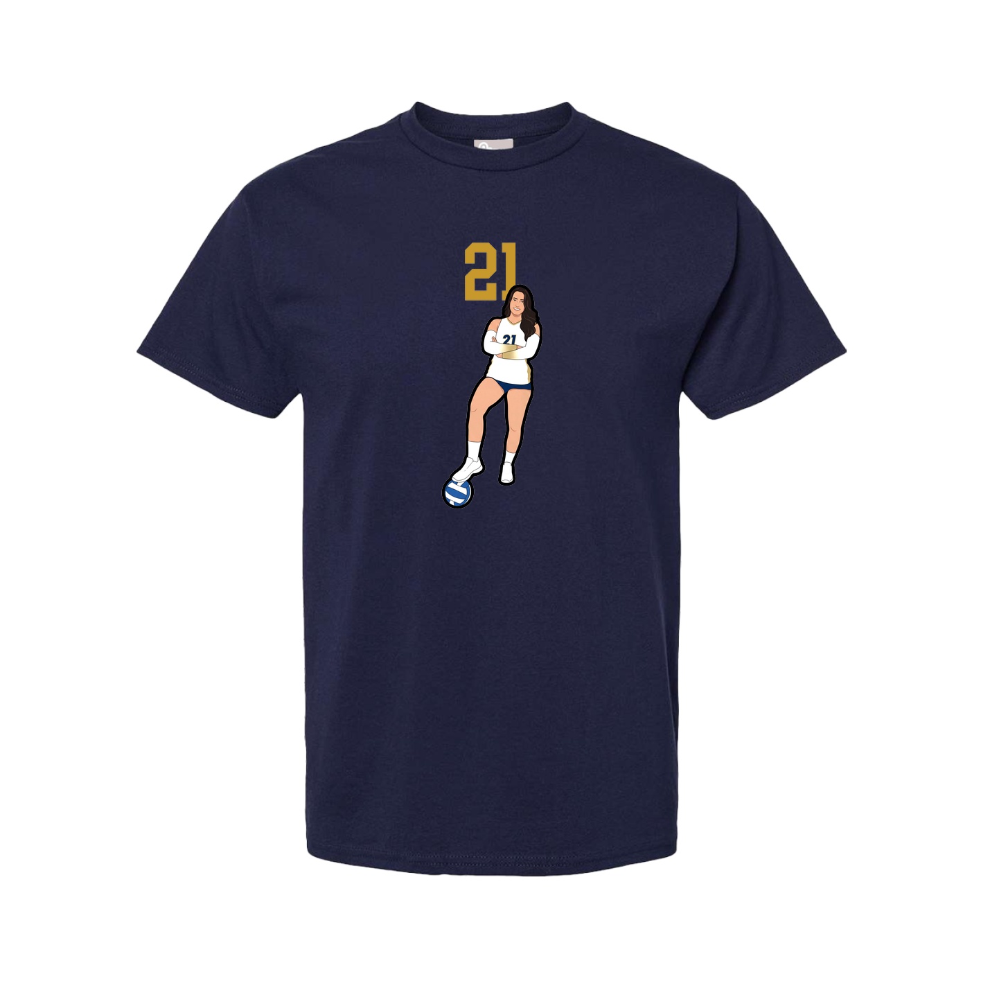 Youth Tee — Number Top in Navy