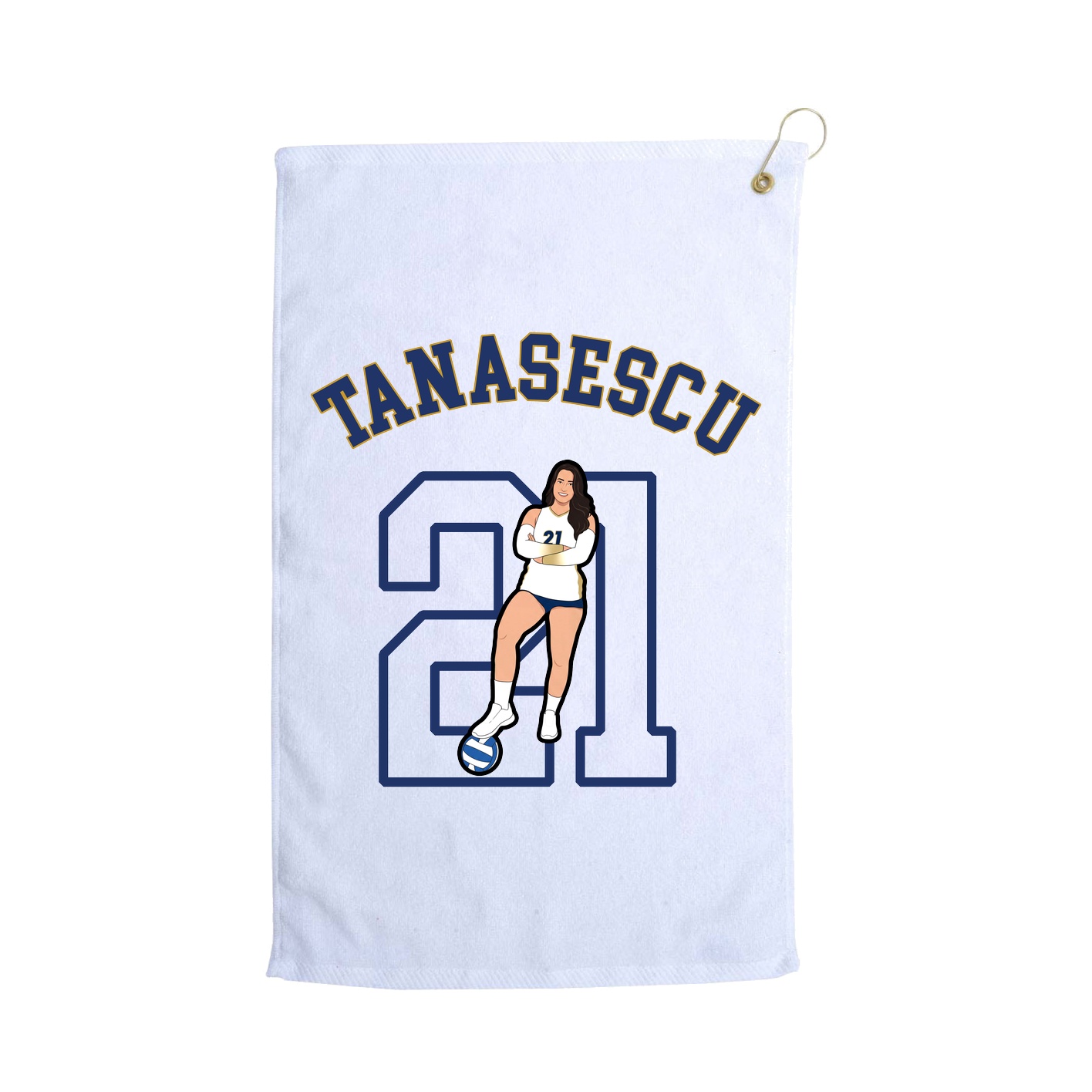 Golf Towel — Shirsey Arch in White