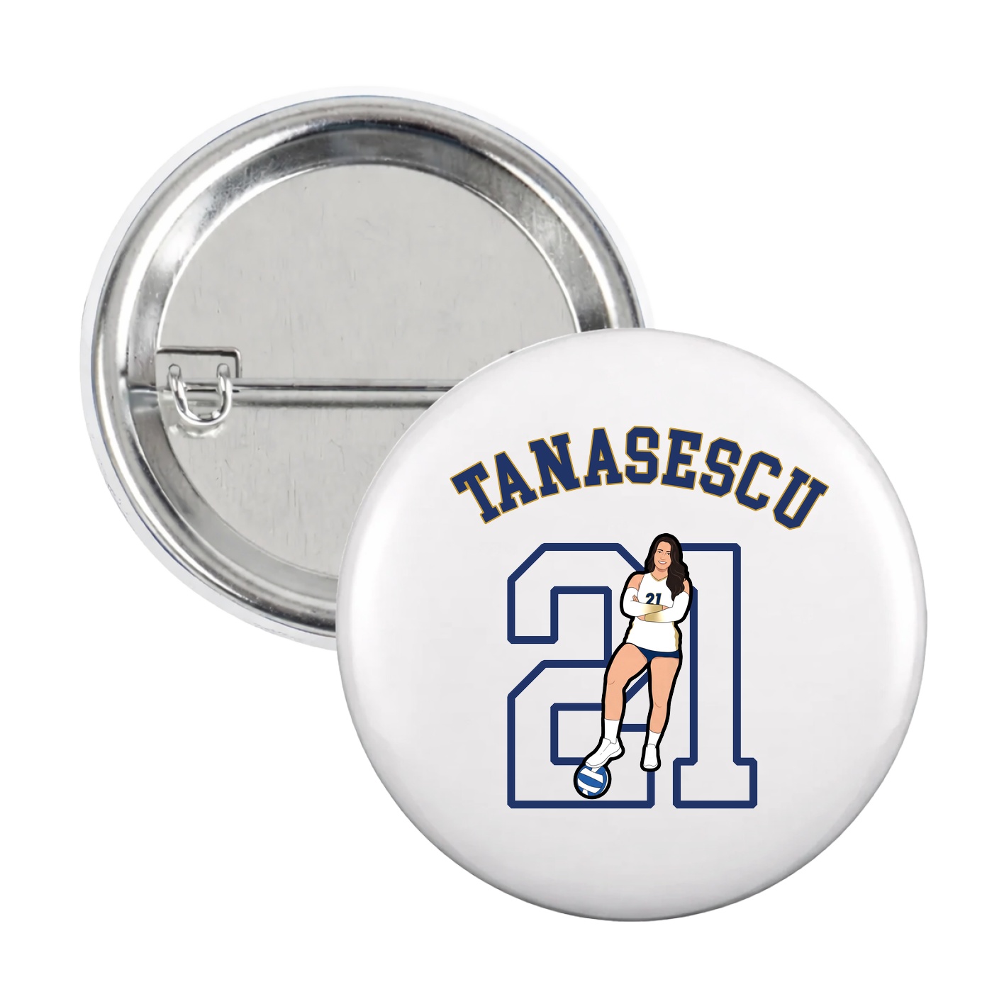 Game Day Button — Shirsey Arch in White