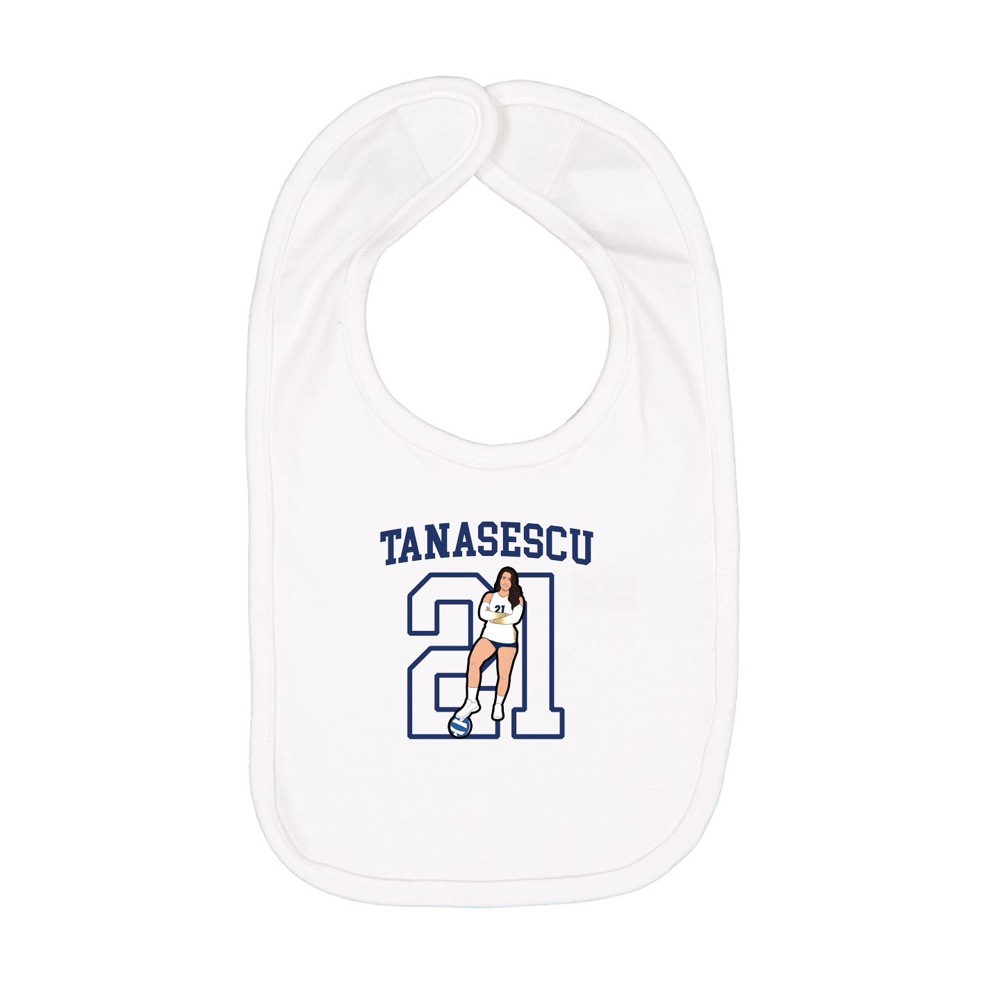 Infant Bib — Shirsey in White