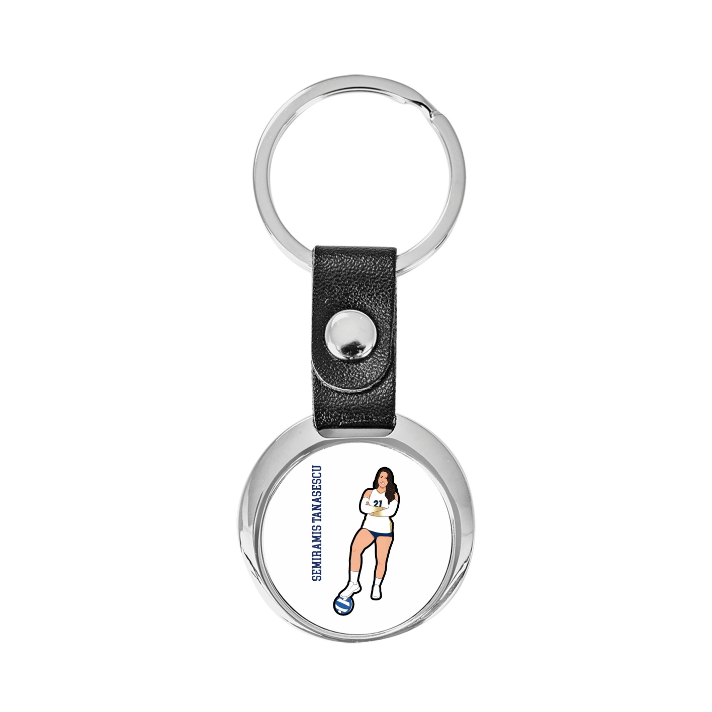 Key Chain — Name Vertical in Classic
