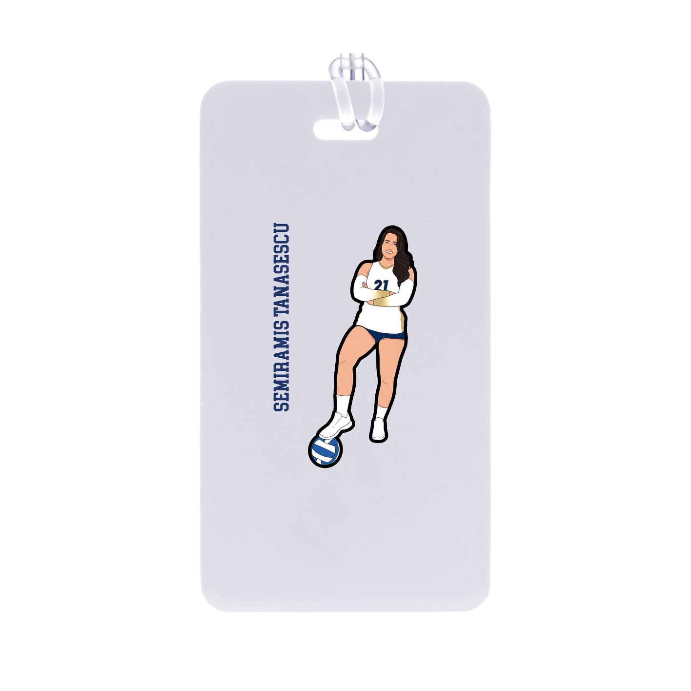 Bag Tag — Name Vertical in Classic