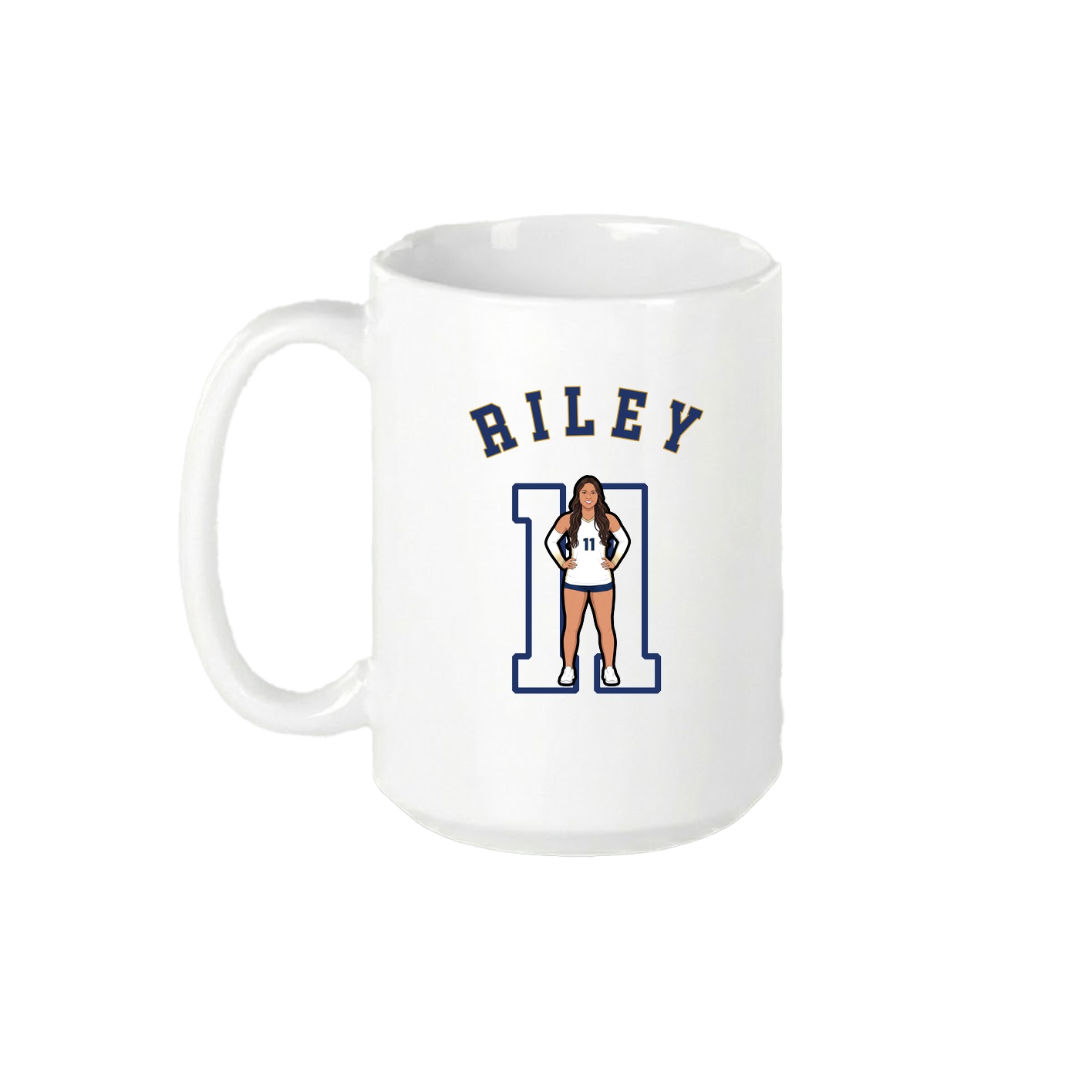 15oz Coffee Mug — Shirsey Arch in White
