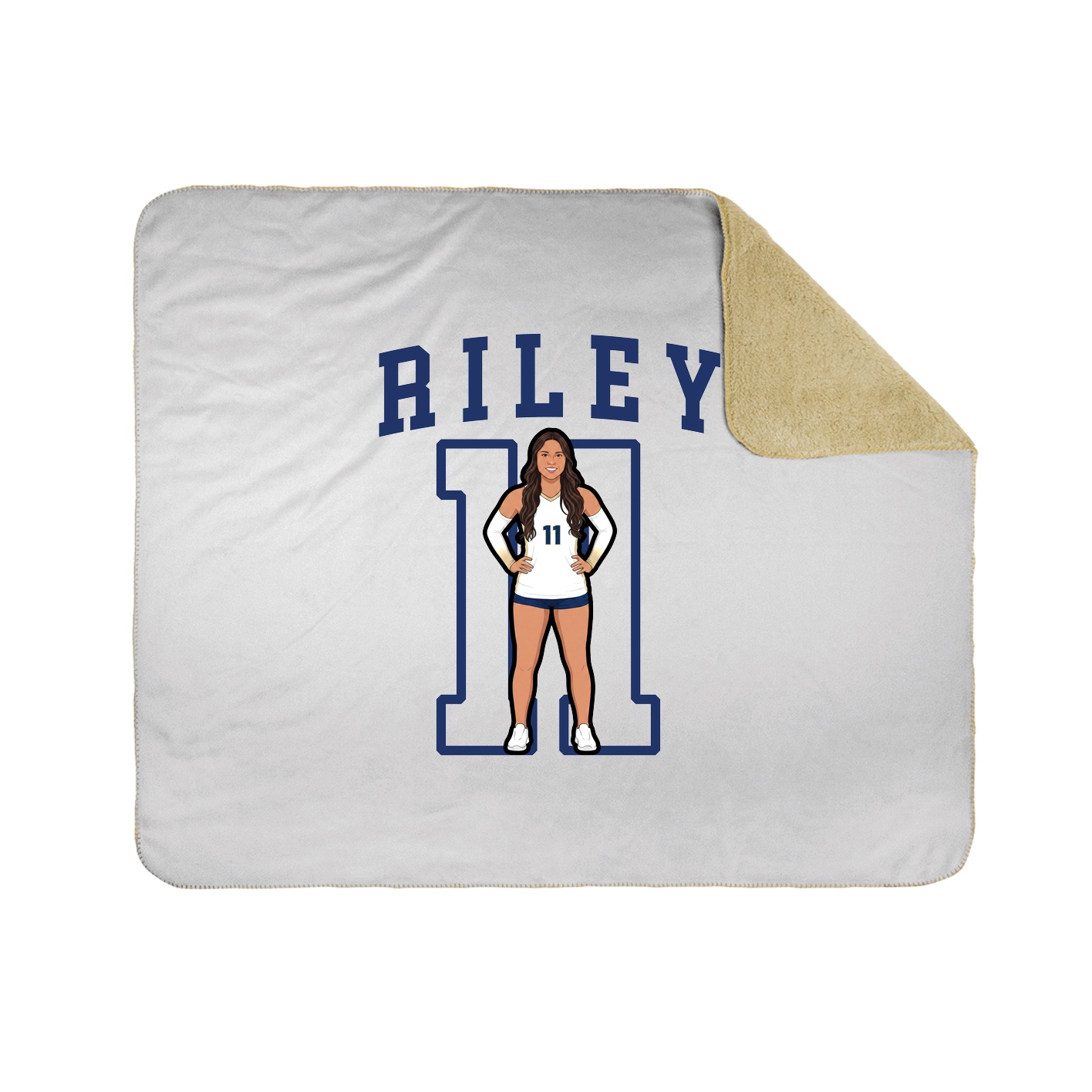 Throw Blanket — Shirsey in White
