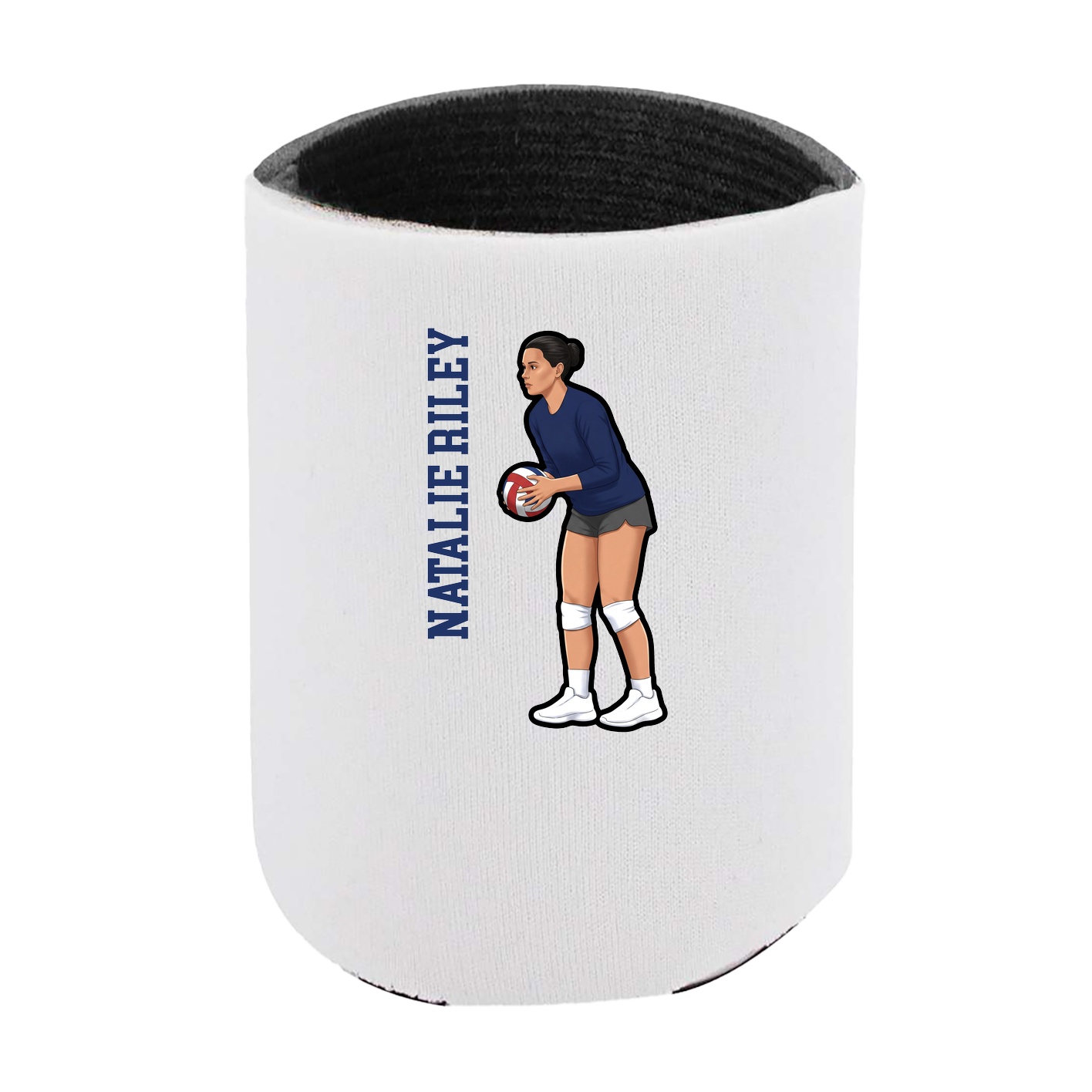 Can Holder — Name Vertical in White