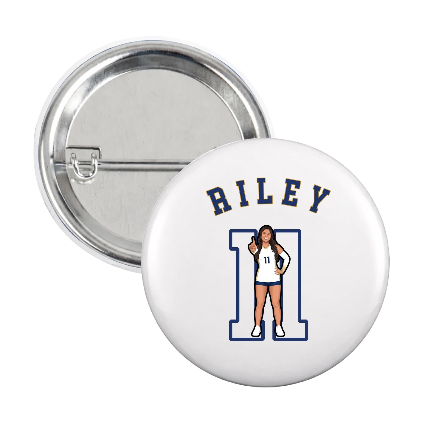 Game Day Button — Shirsey Arch in White