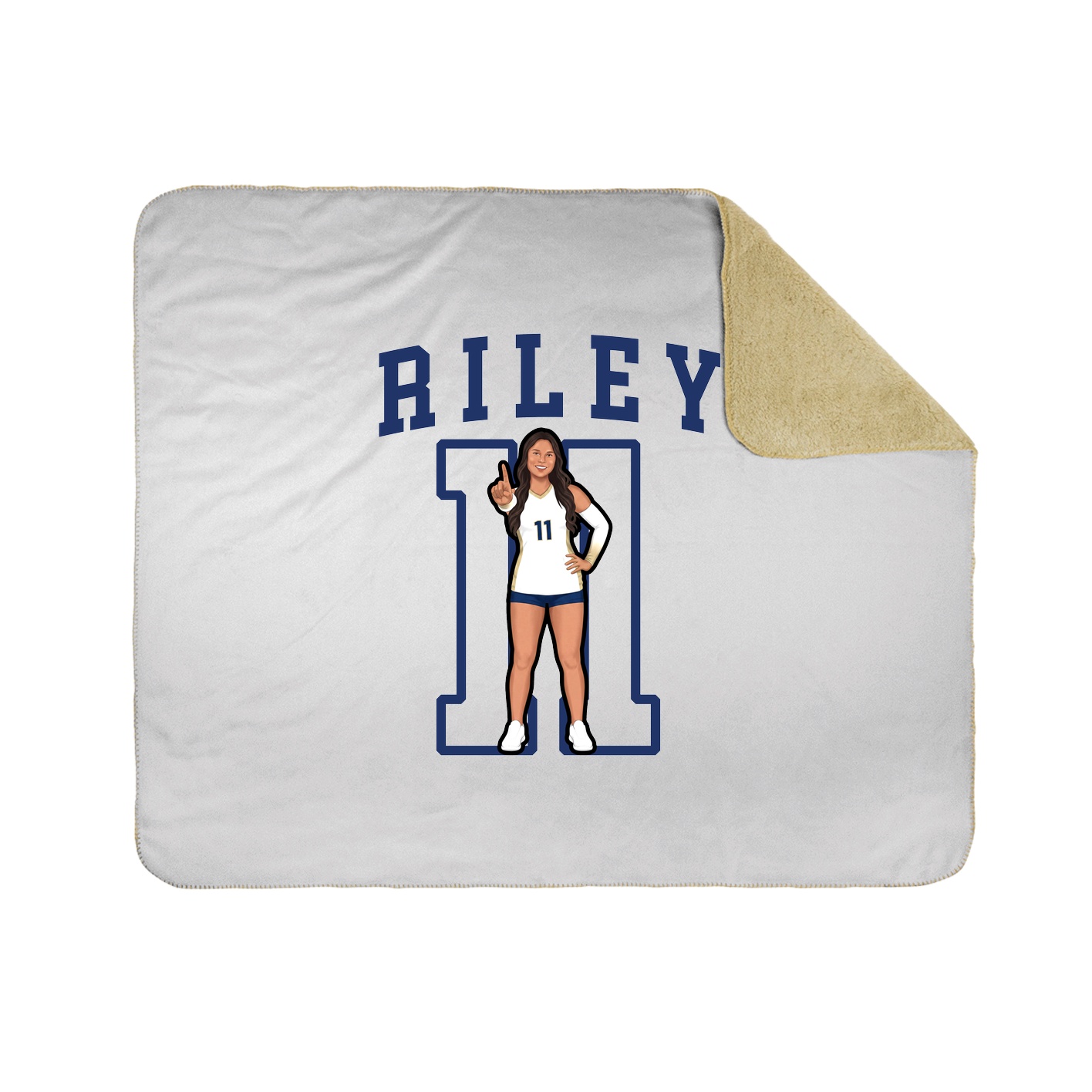 Throw Blanket — Shirsey in White