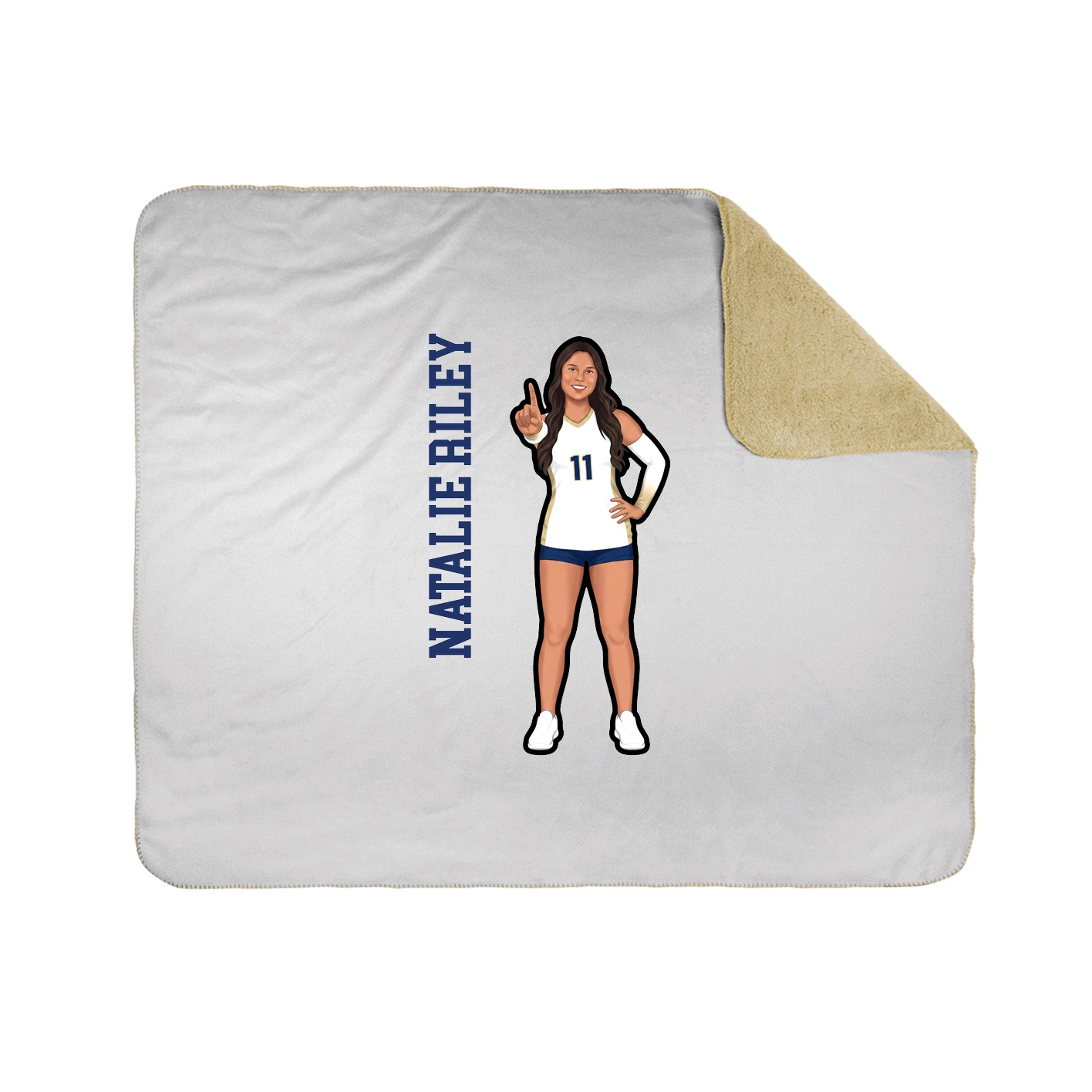 50x60 Sherpa Lined Throw Blanket
