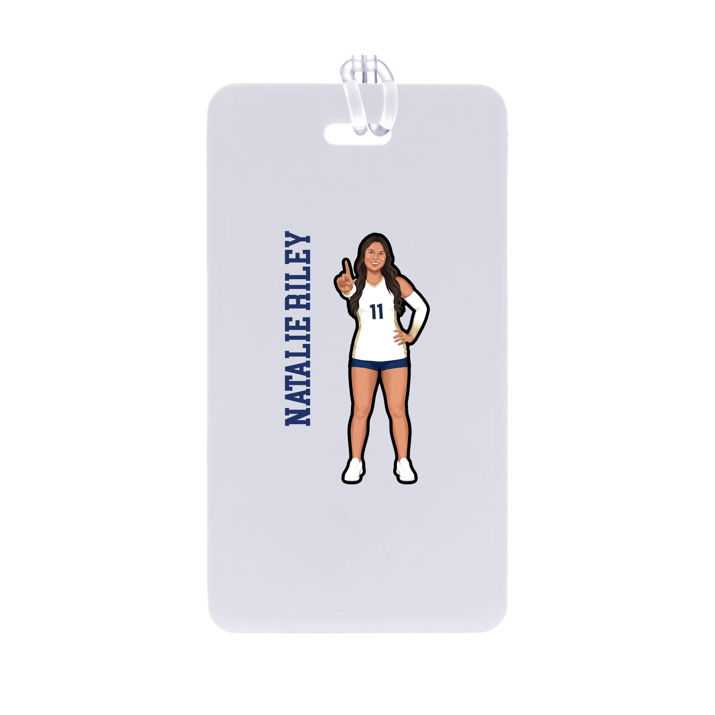 Bag Tag — Name Vertical in Classic