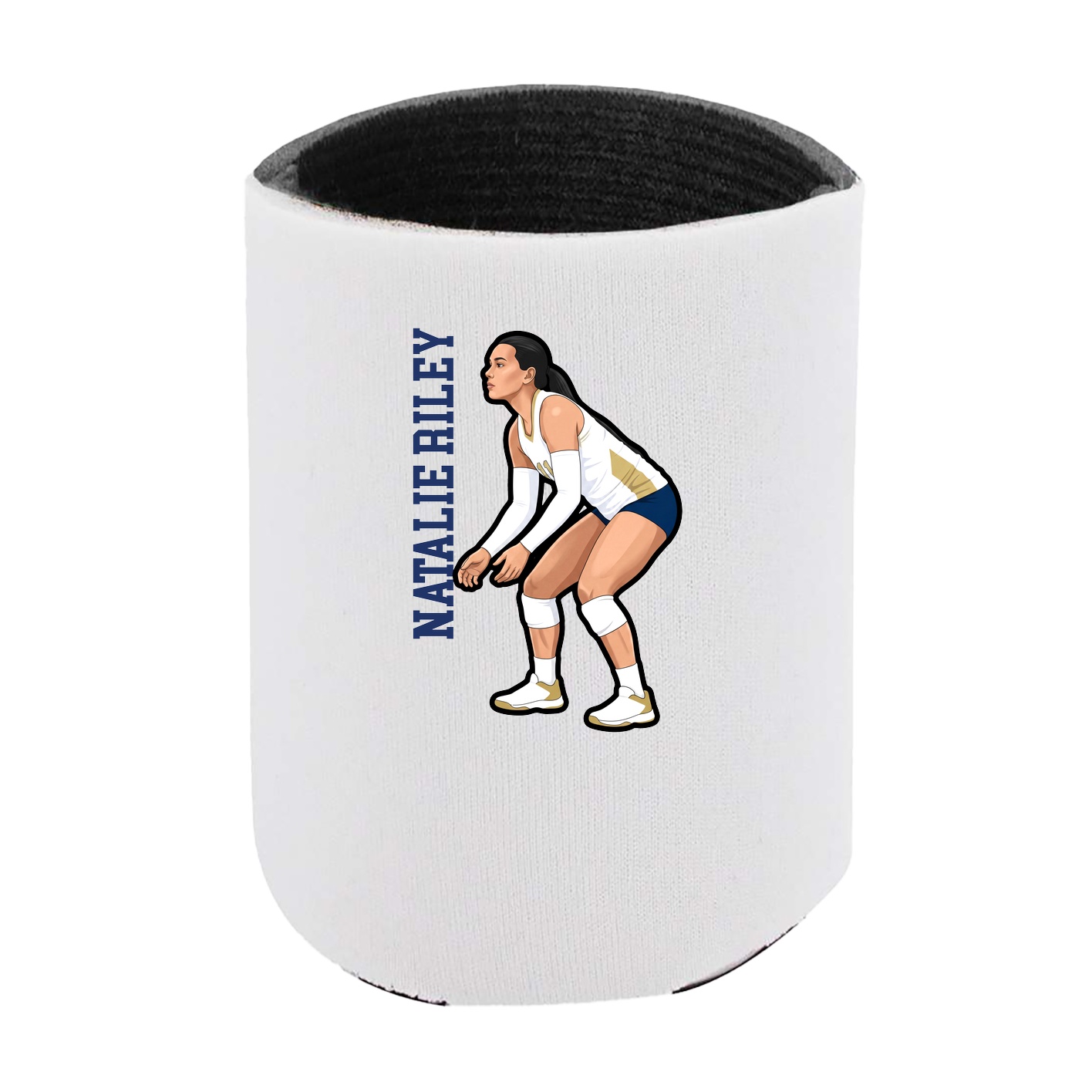 Can Holder — Name Vertical in White
