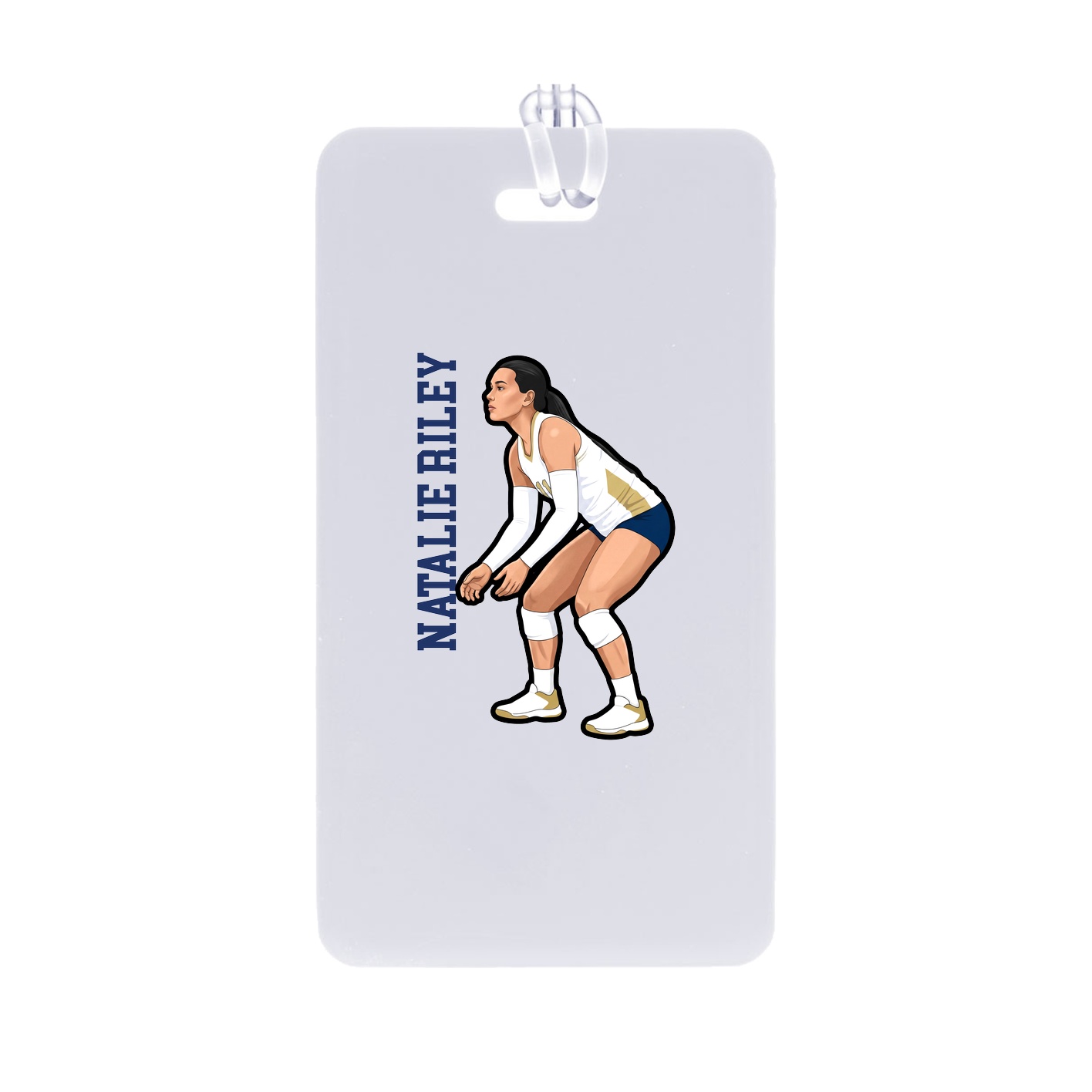 Bag Tag — Name Vertical in Classic