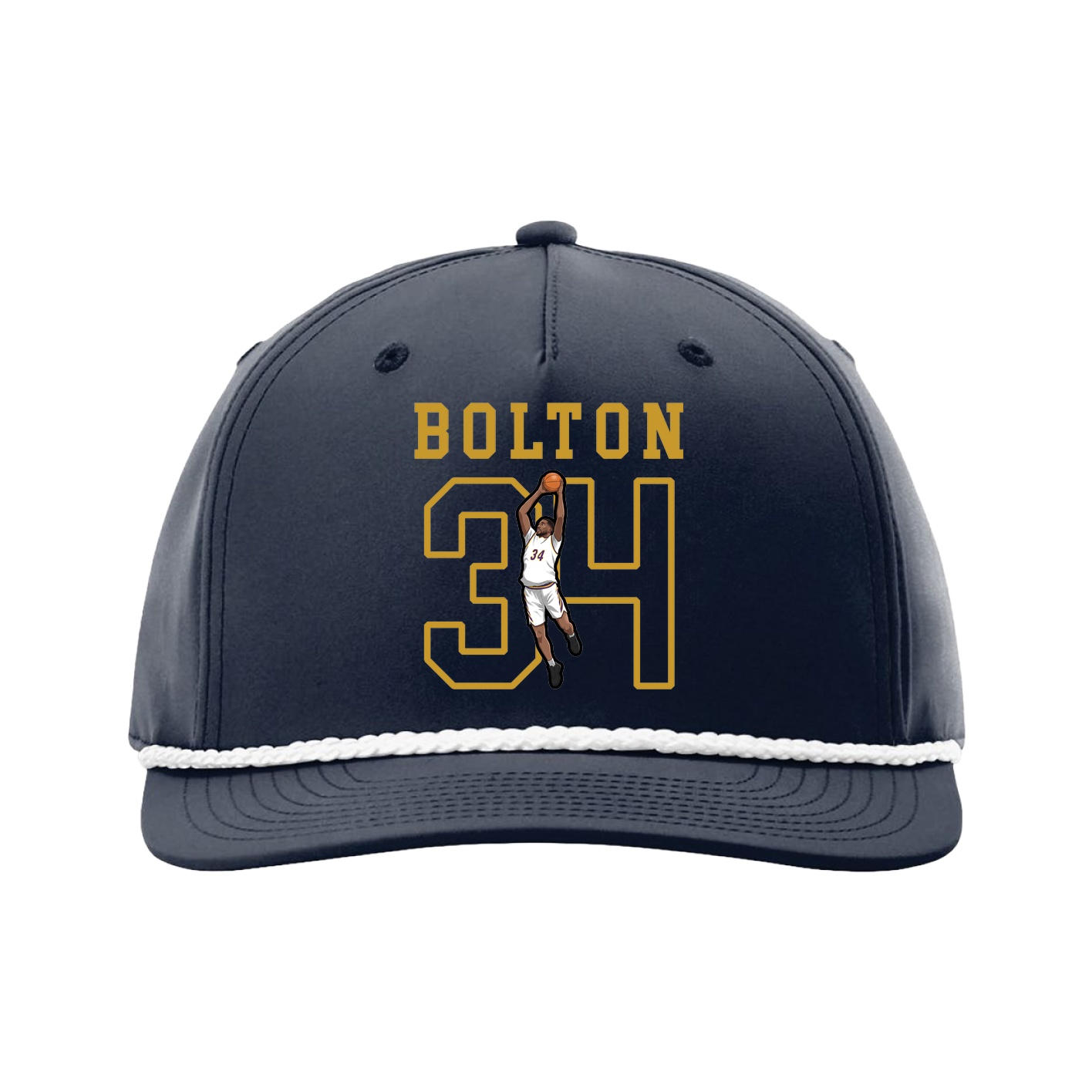 Five-Panel Classic Rope Cap — Shirsey in Navy