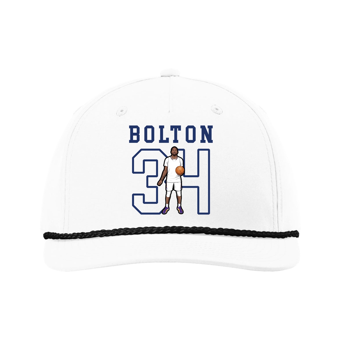 Five-Panel Classic Rope Cap — Shirsey in White