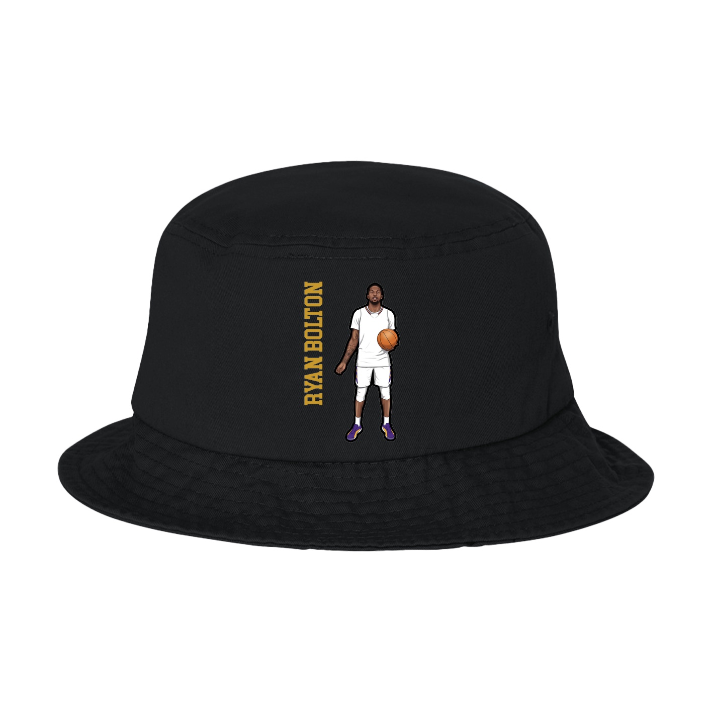 Bucket Cap — Name Vertical in Black