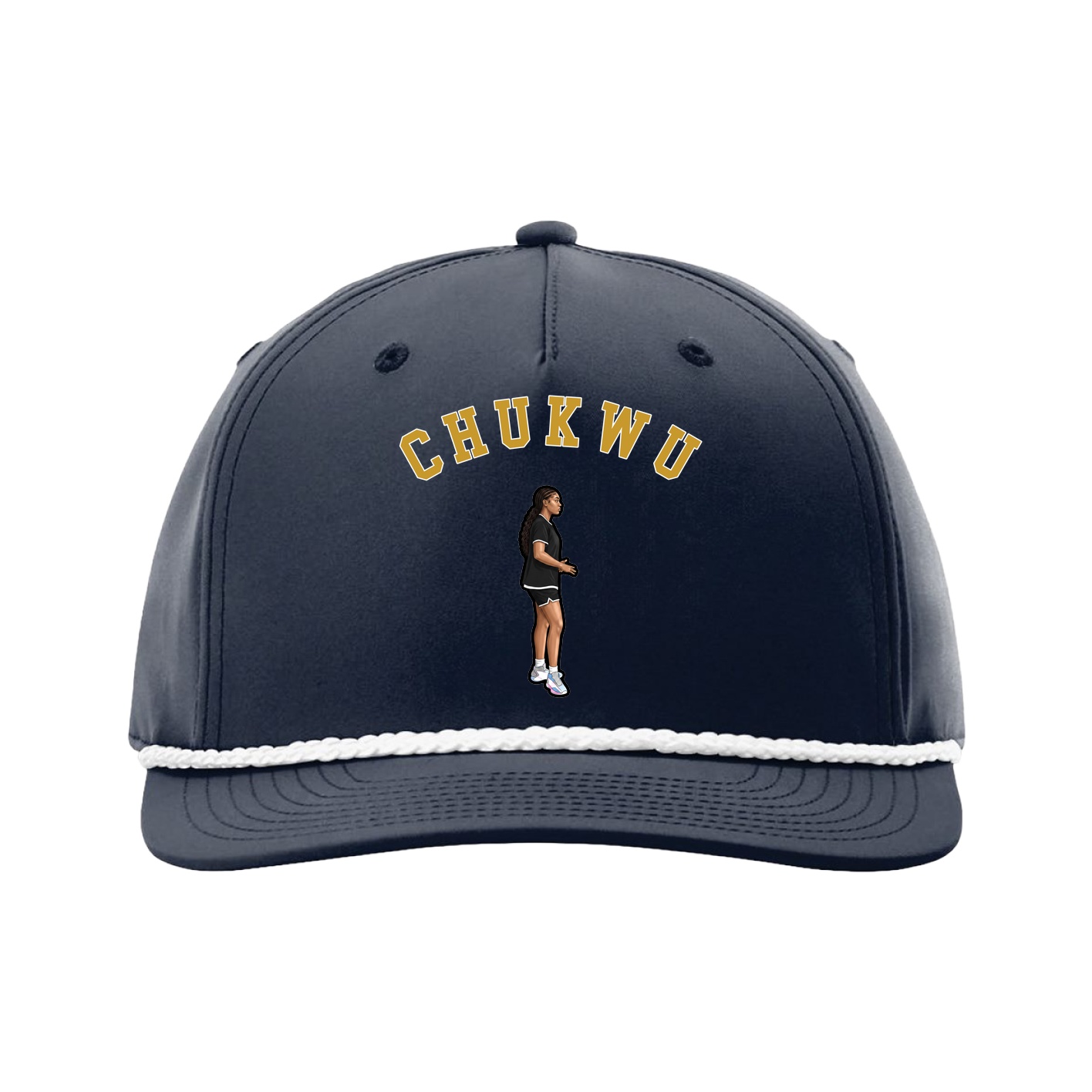 Five-Panel Classic Rope Cap — Shirsey Arch in Navy