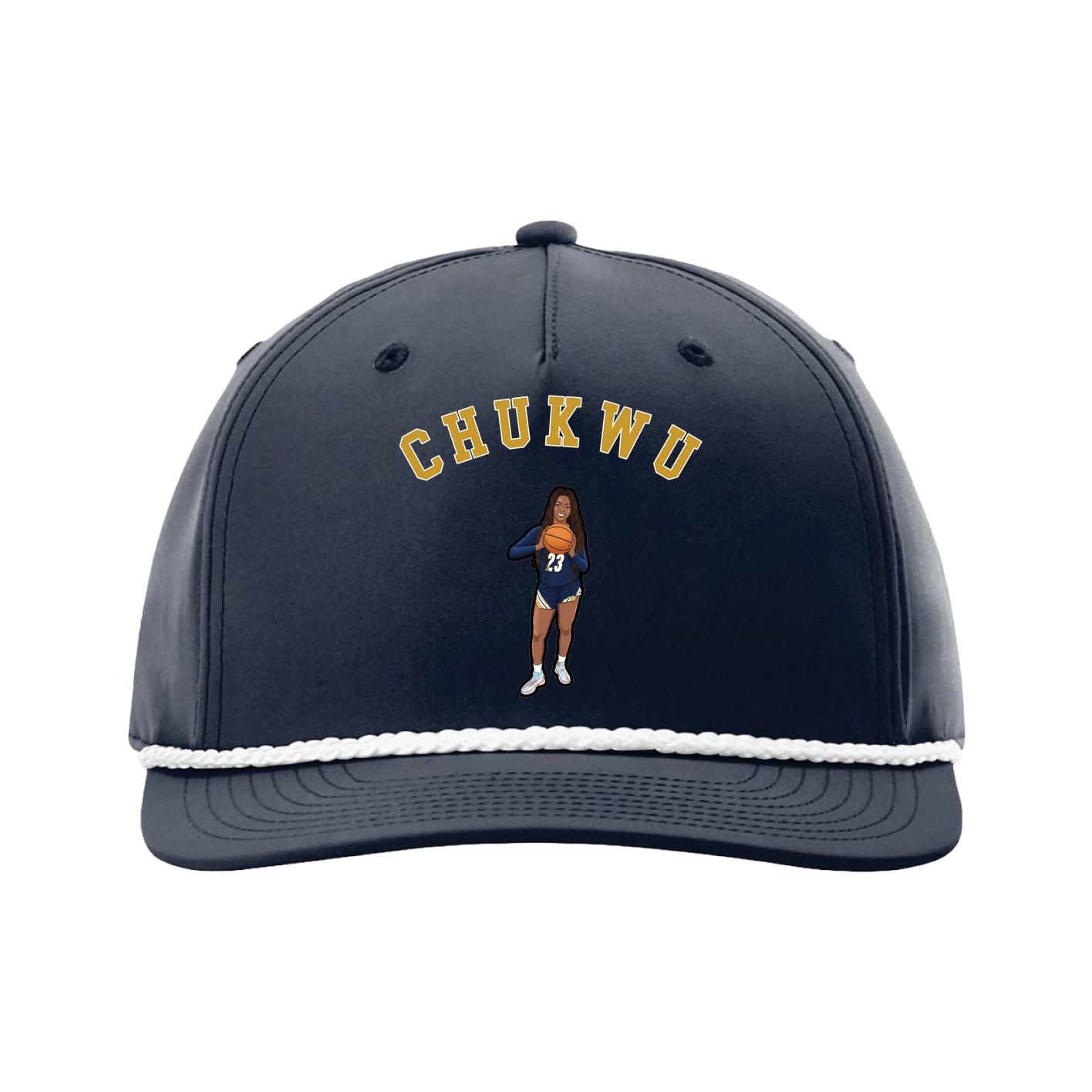 Five-Panel Classic Rope Cap — Shirsey Arch in Navy