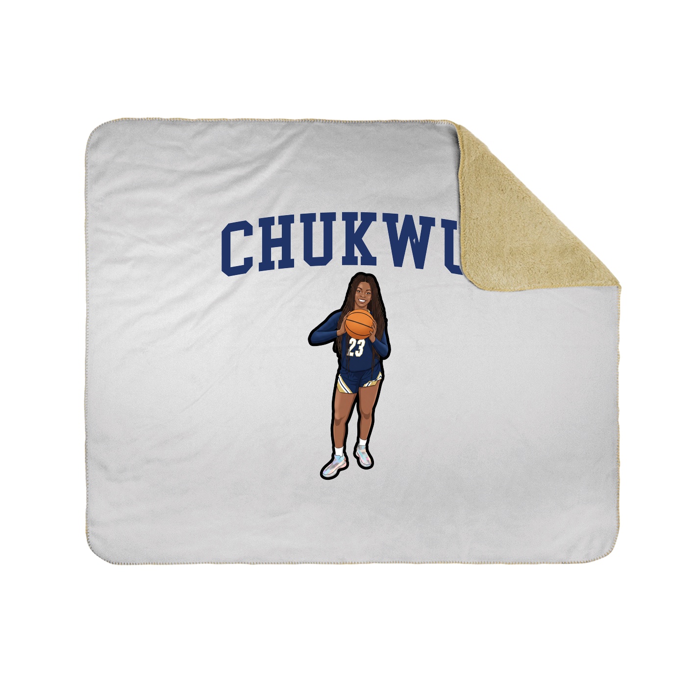 Throw Blanket — Shirsey in White