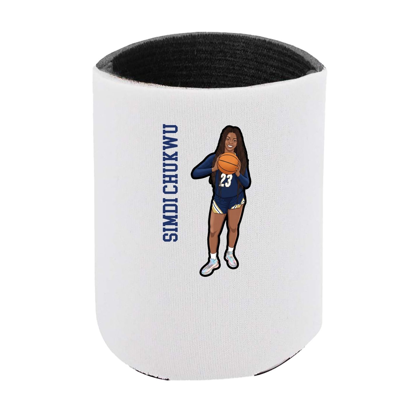 Can Holder — Name Vertical in White