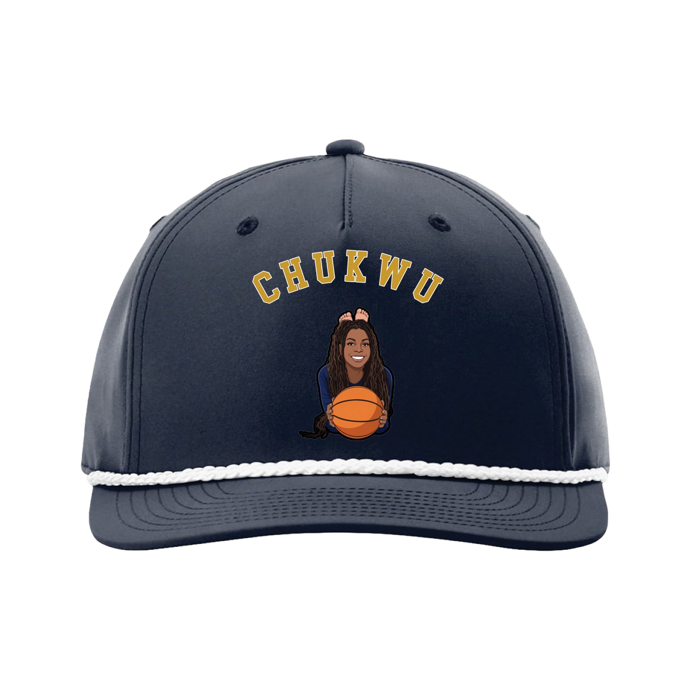 Five-Panel Classic Rope Cap — Shirsey Arch in Navy