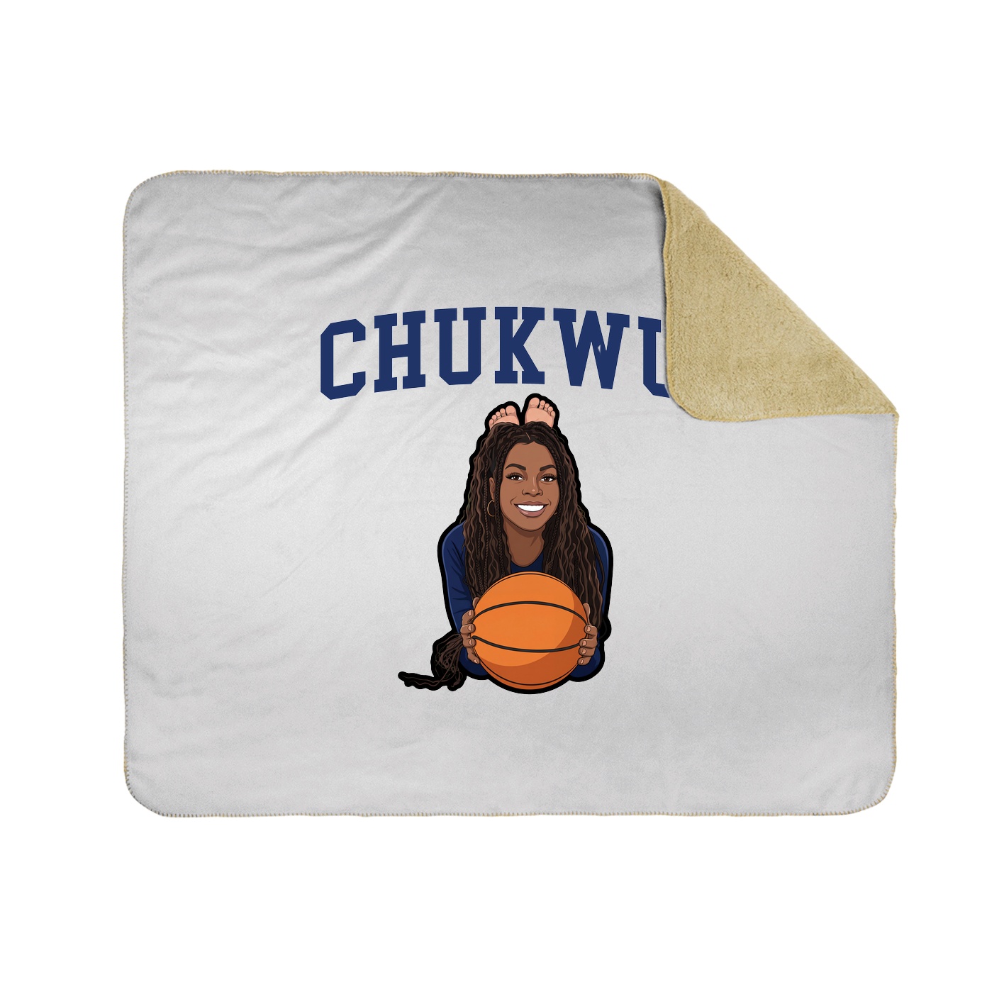 Throw Blanket — Shirsey in White