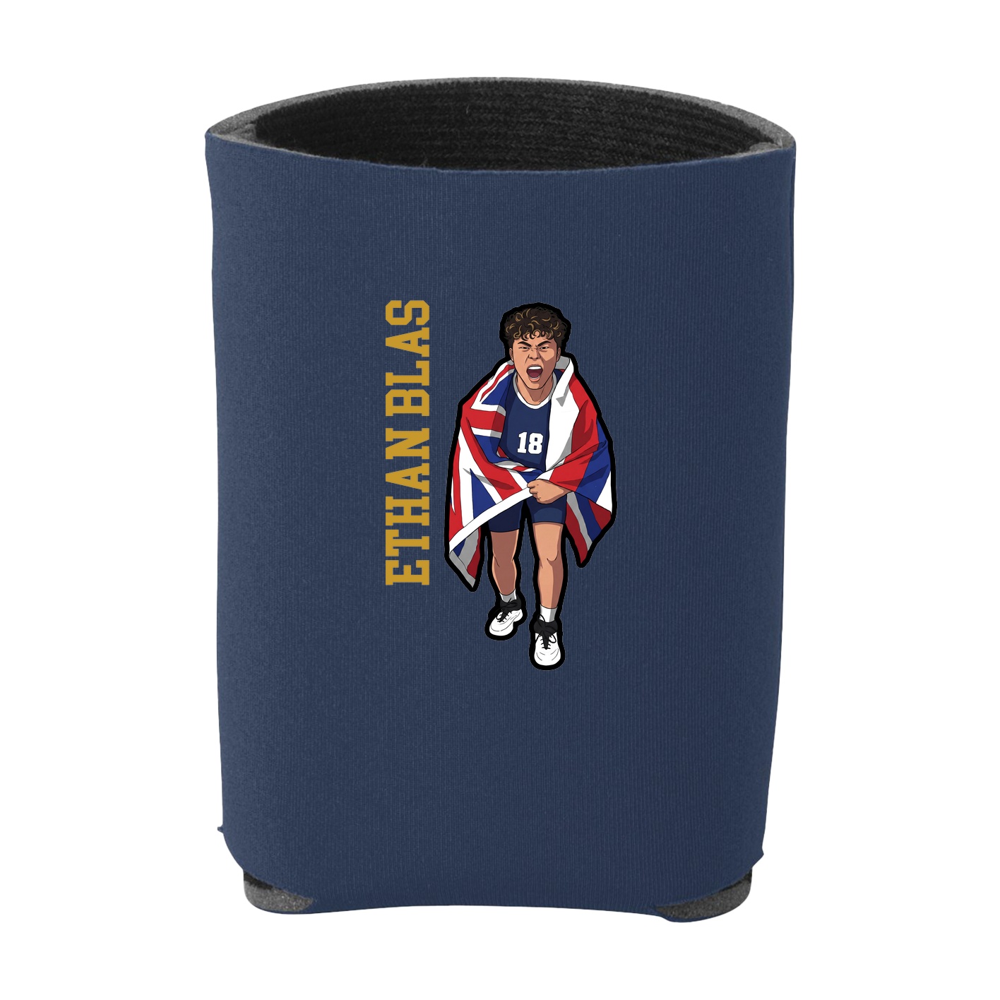 Can Holder — Name Vertical in Navy