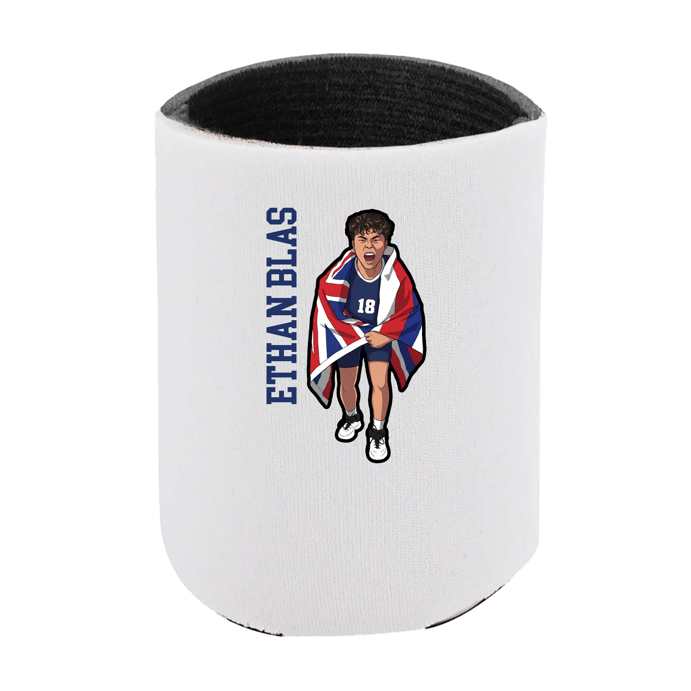 Can Holder — Name Vertical in White
