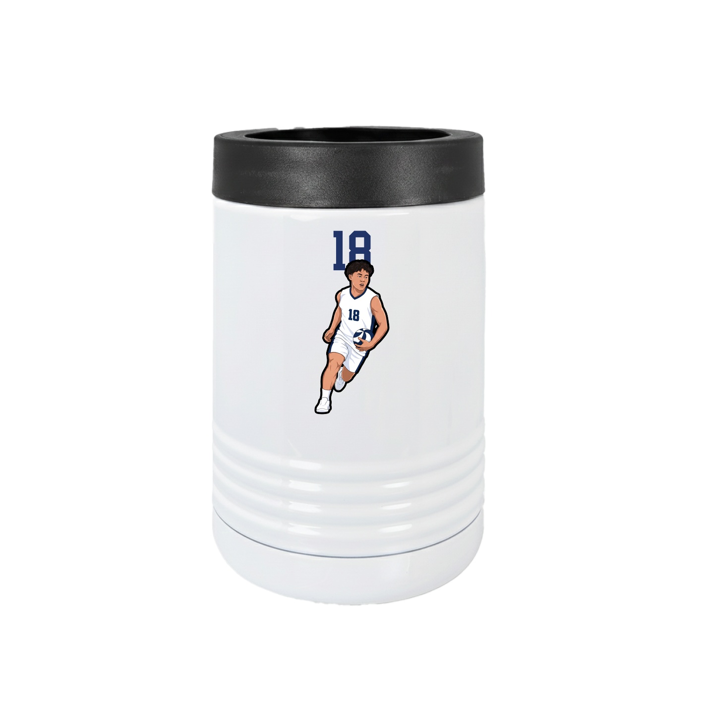 Beverage Holder — Number Top in White