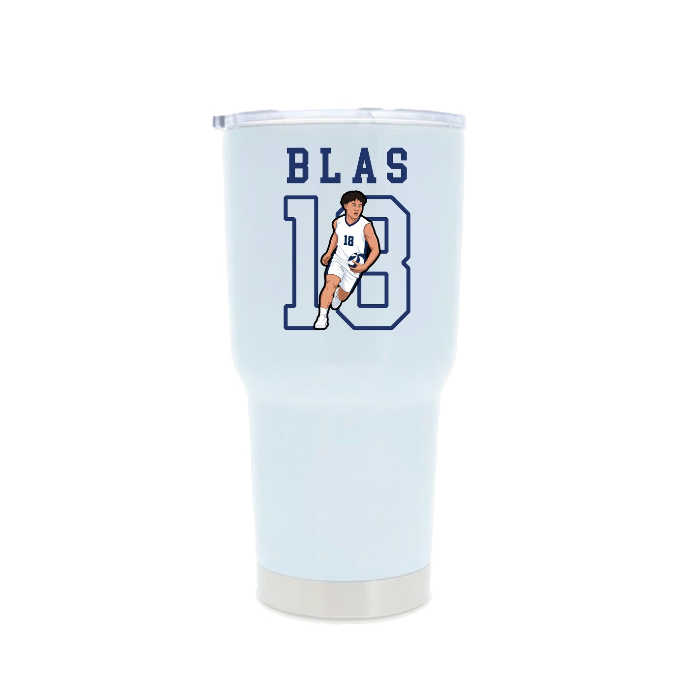 30oz Stainless Steel Tumbler — Shirsey in White