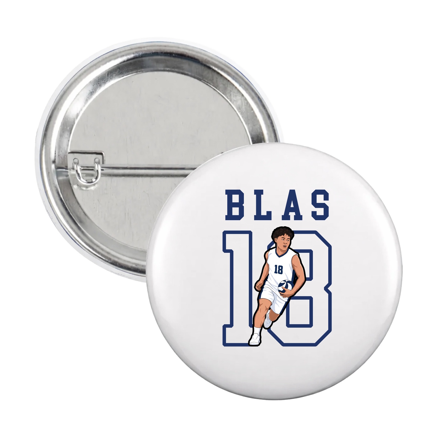 Game Day Button — Shirsey in White