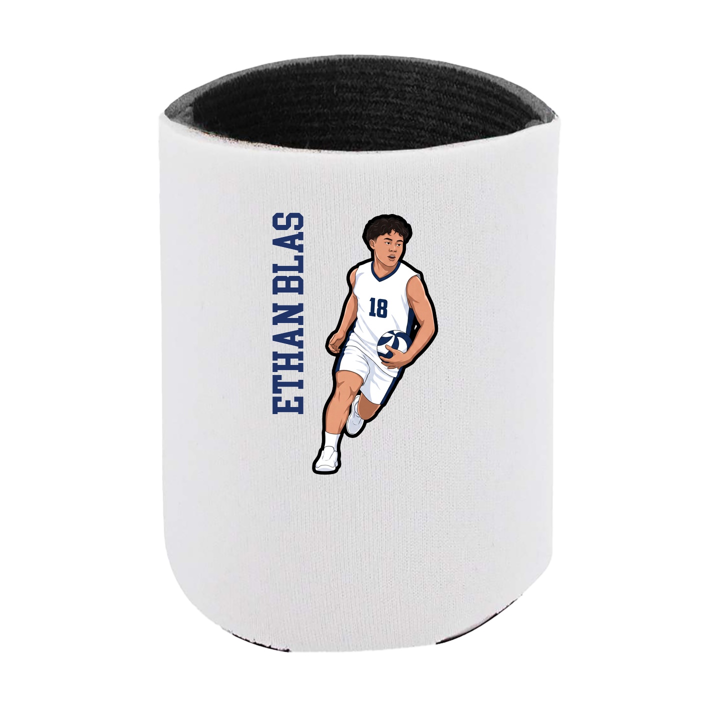 Can Holder — Name Vertical in White