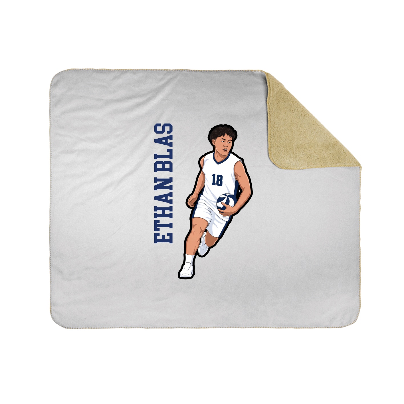50x60 Sherpa Lined Throw Blanket