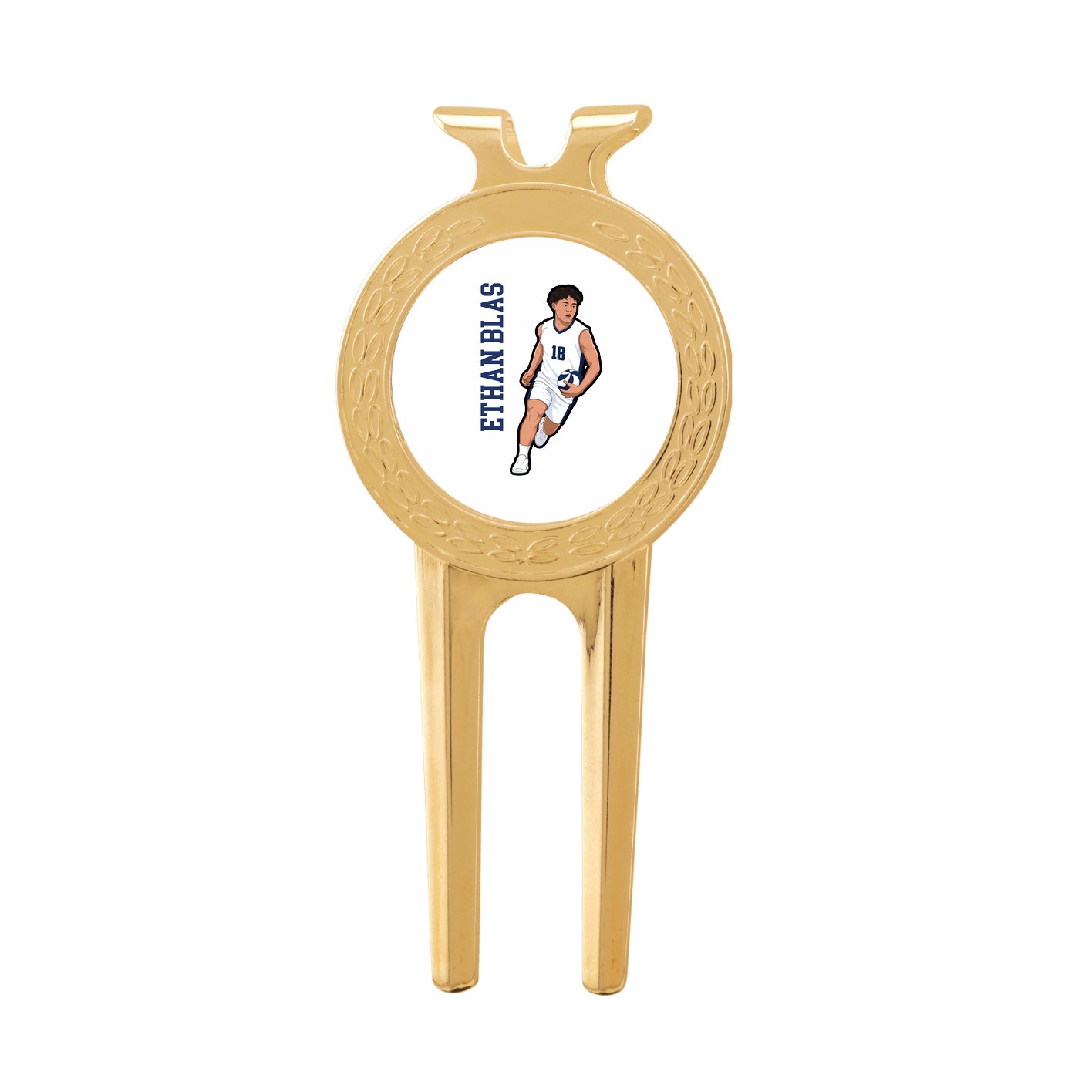 Divot Tool with Ball Marker — Name Vertical in Classic