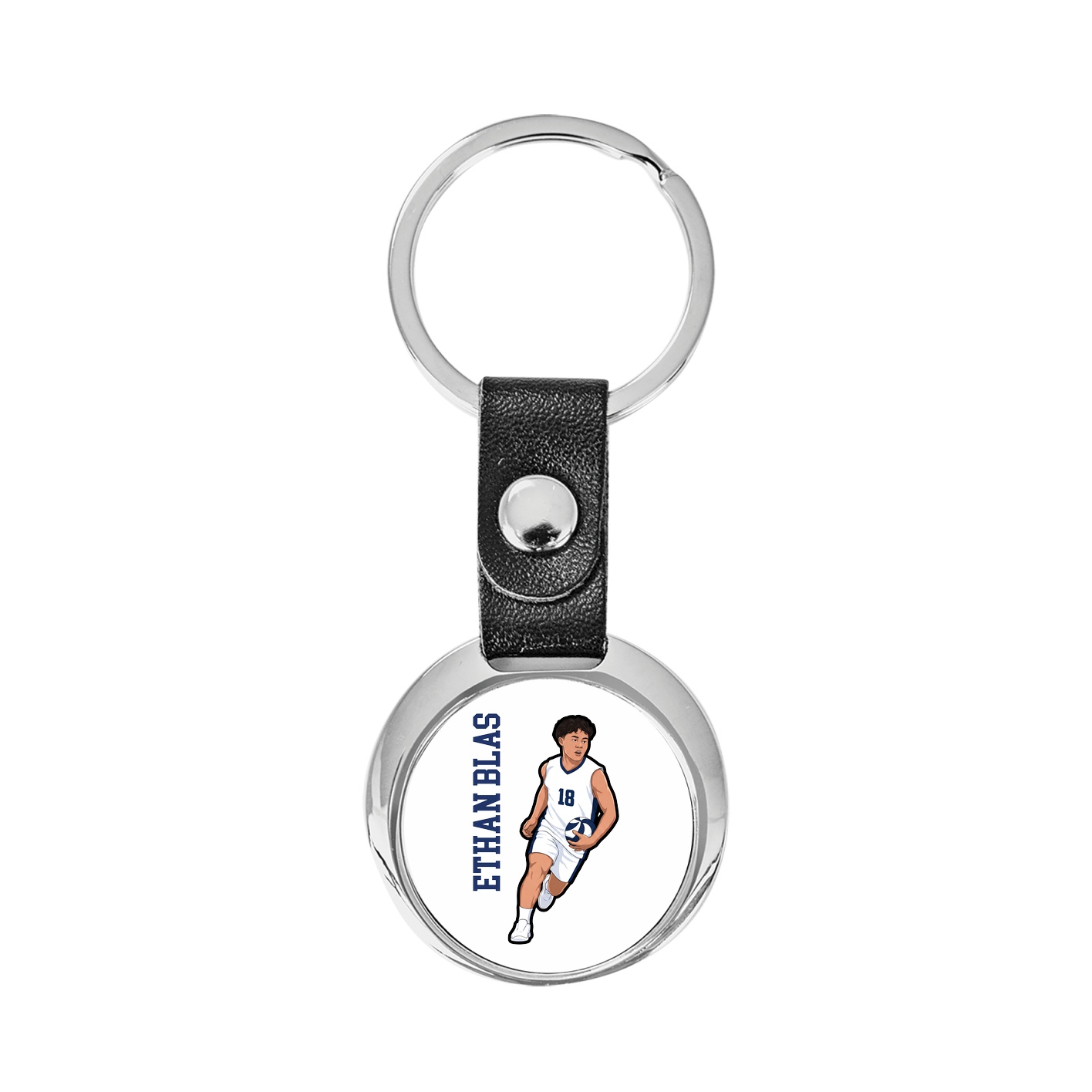 Key Chain — Name Vertical in Classic