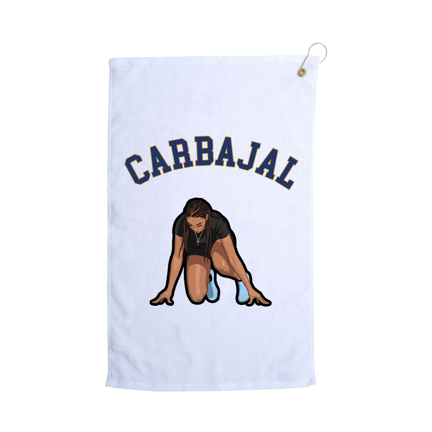 Golf Towel — Shirsey Arch in White