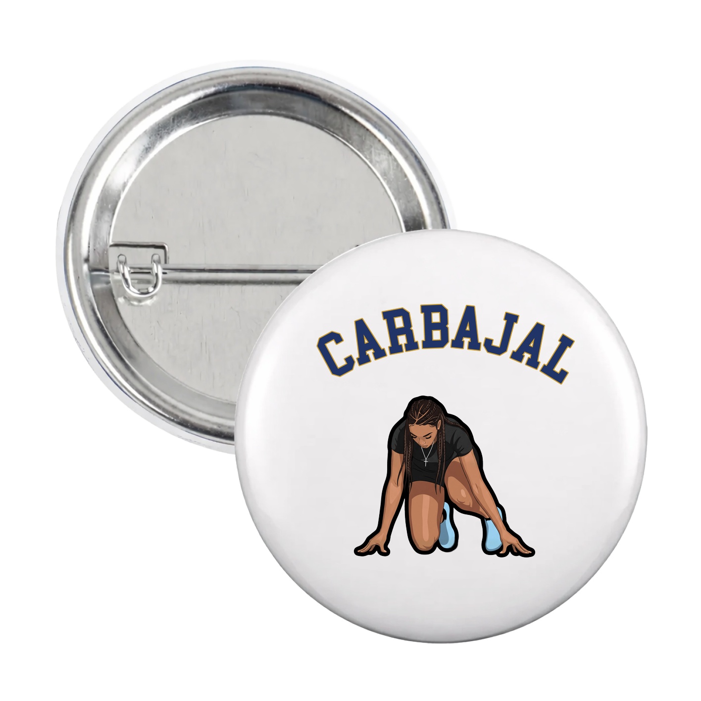Game Day Button — Shirsey Arch in White