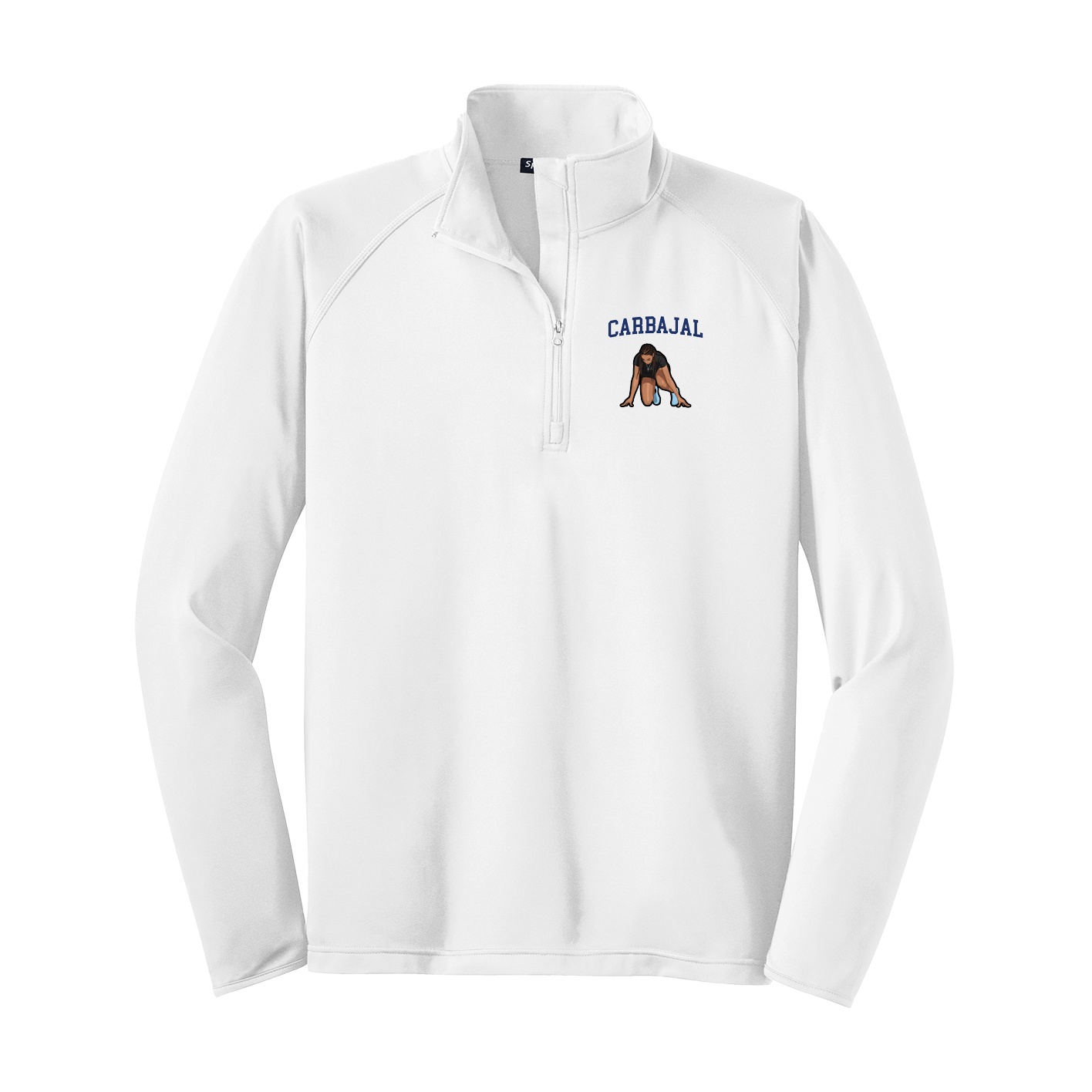 Q-Zip Pullover — Shirsey in White