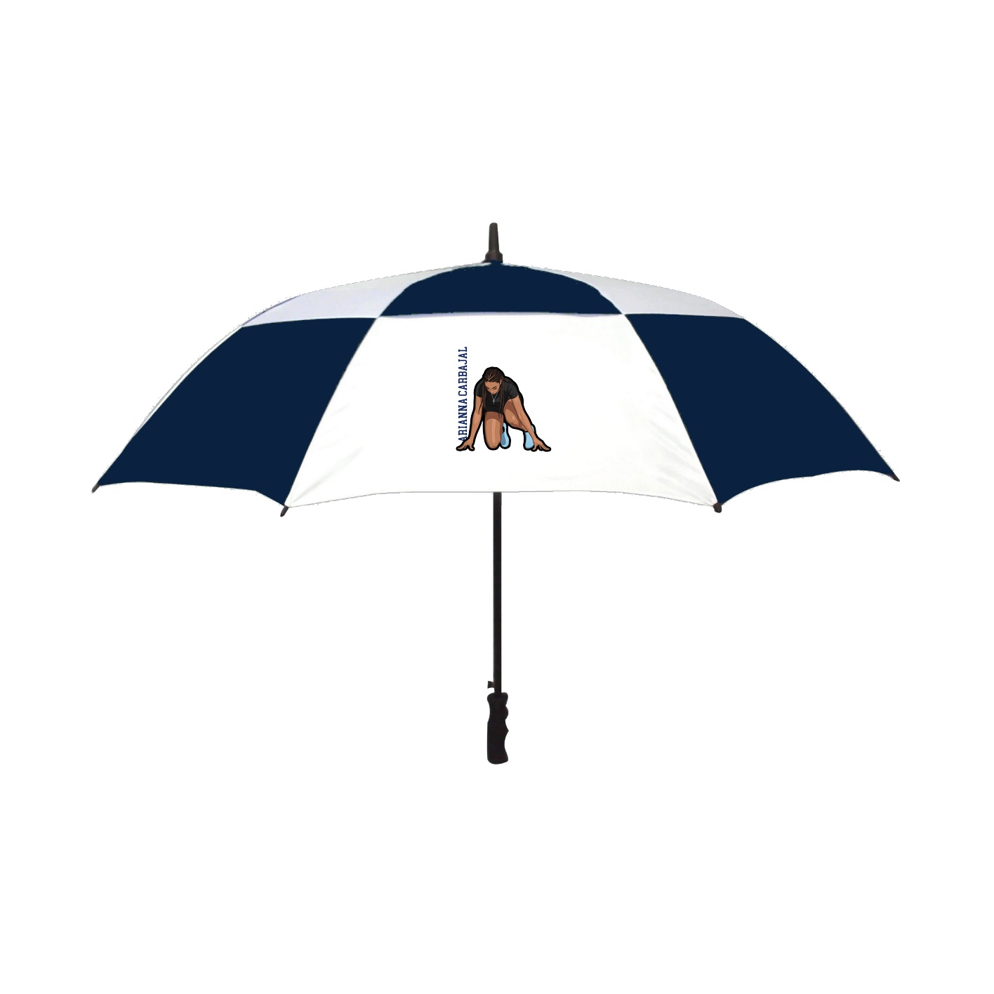 Golf Umbrella — Name Vertical in Navy