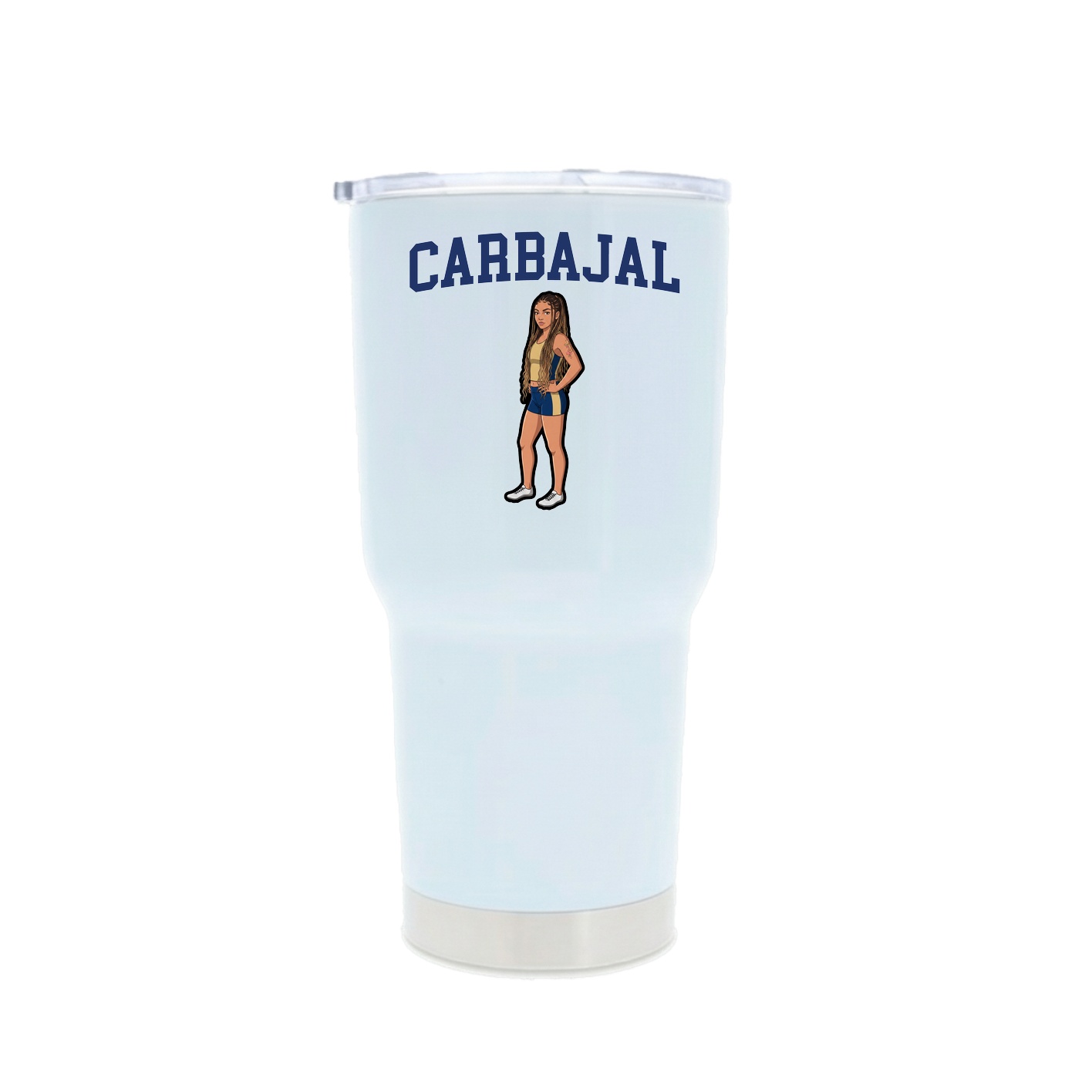 30oz Stainless Steel Tumbler — Shirsey in White